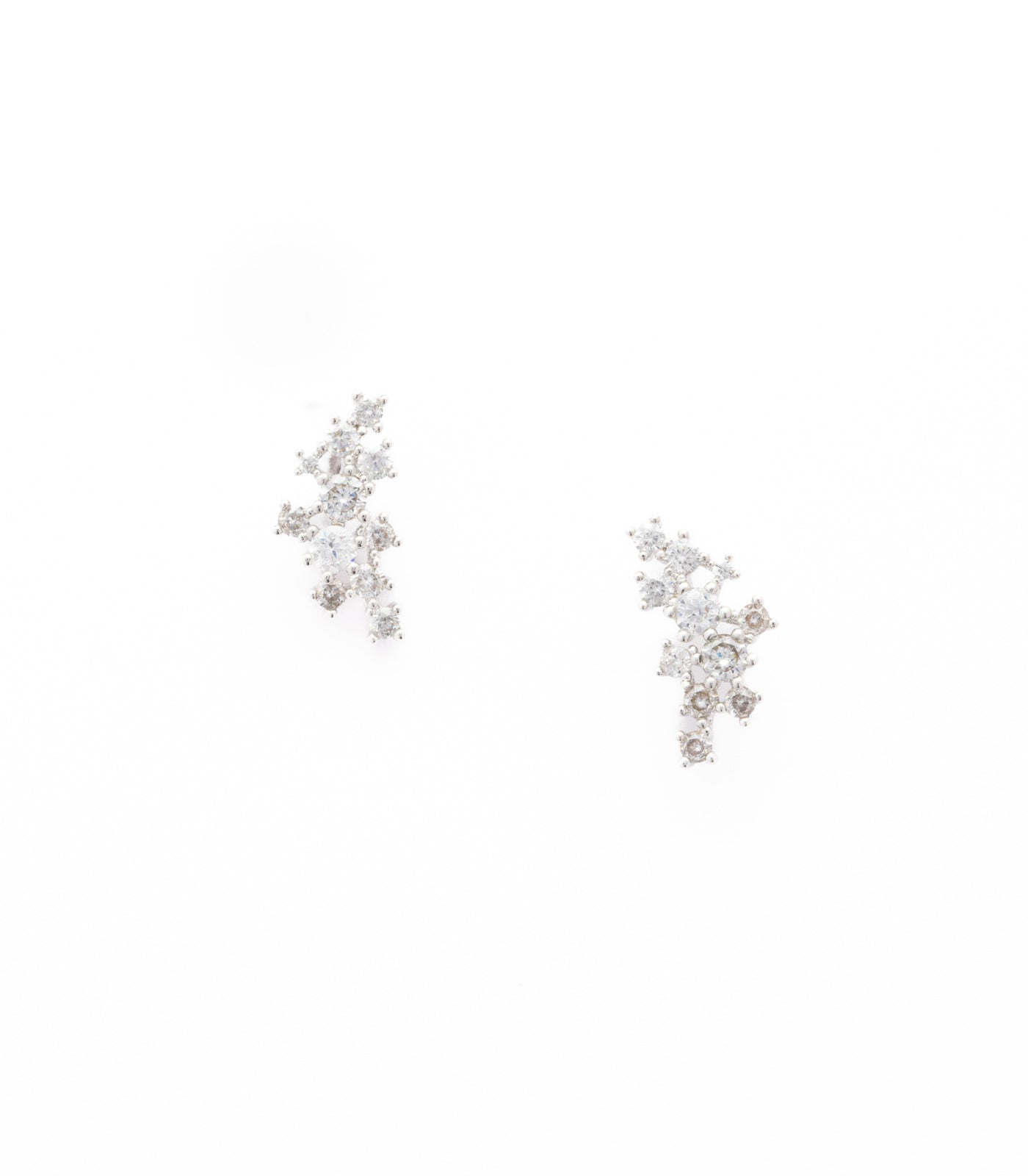 Fashionable Crystal Studs (Brass)