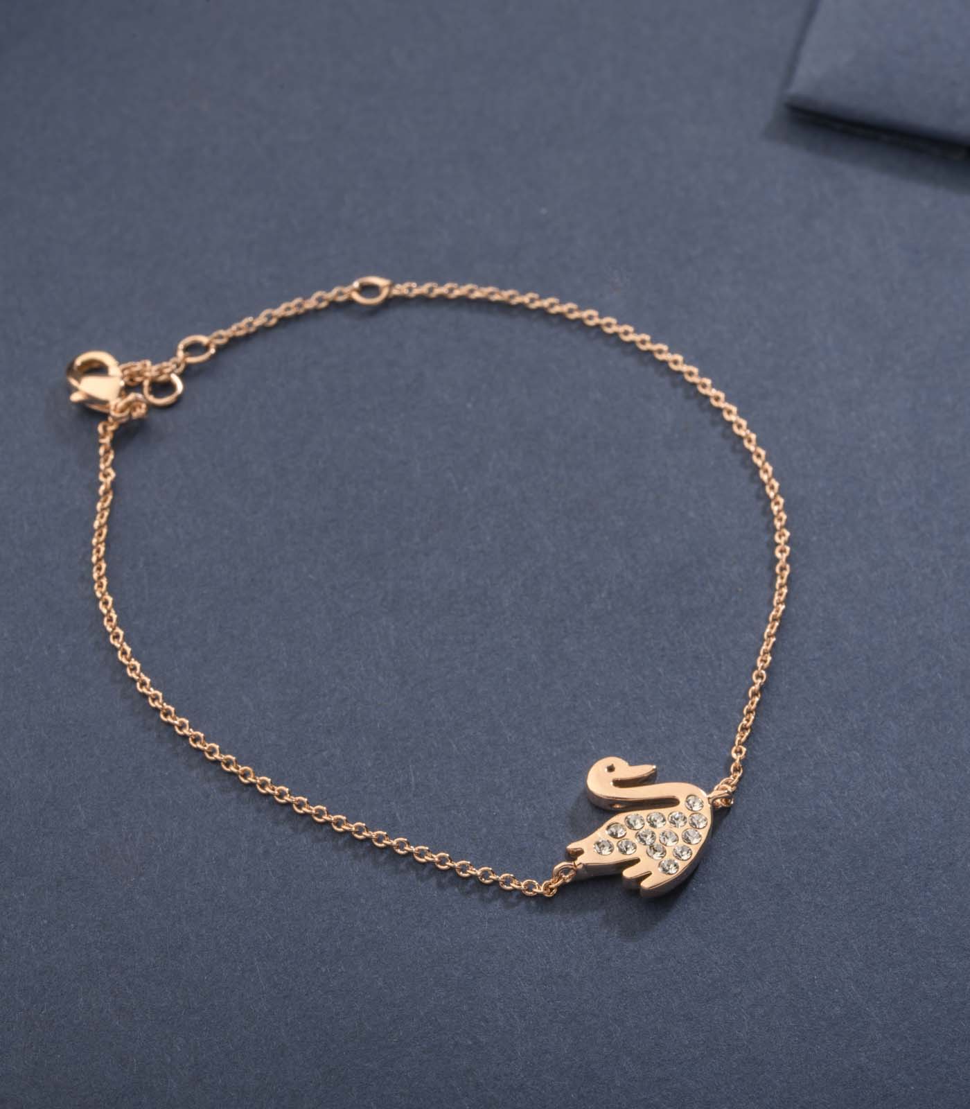 Funky Little Swan Bracelet (Brass)