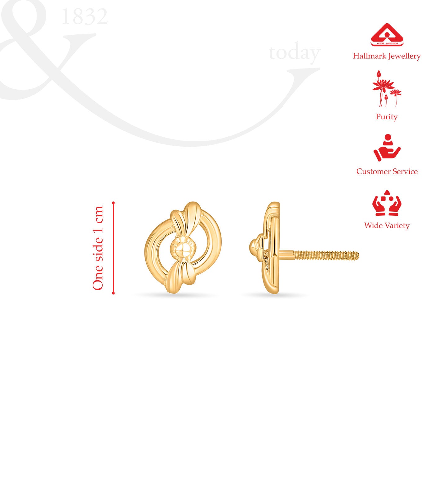 Petal Knot Gold Tops