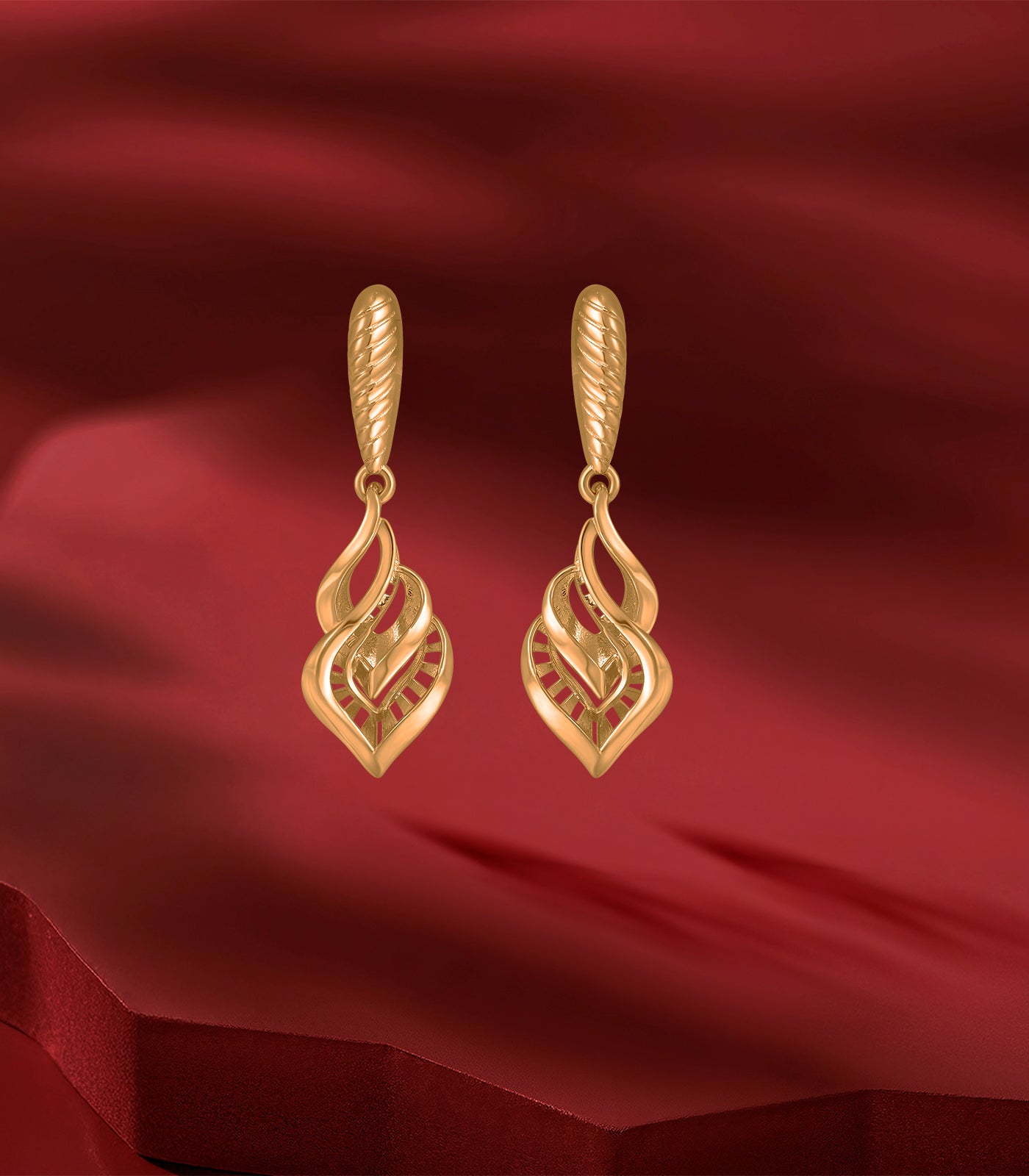 Twisted Swirls Gold Tops