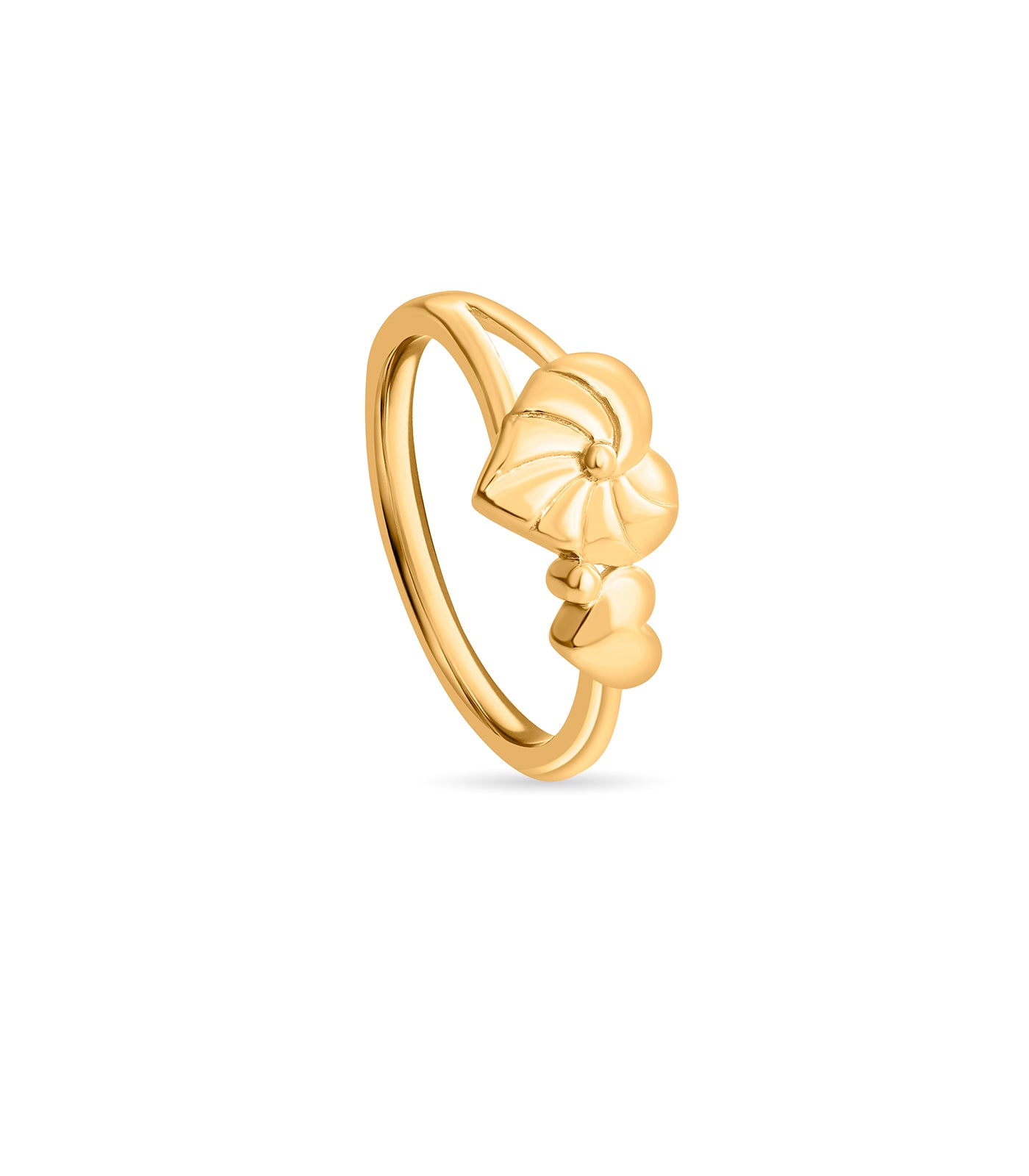 Linked Hearts Gold Finger Ring