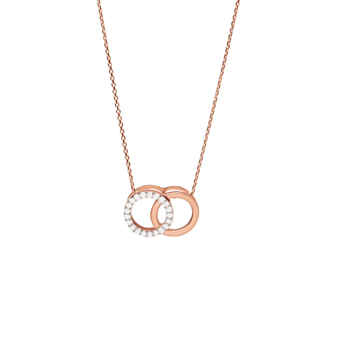 Diamond Stylish Swirls Necklace