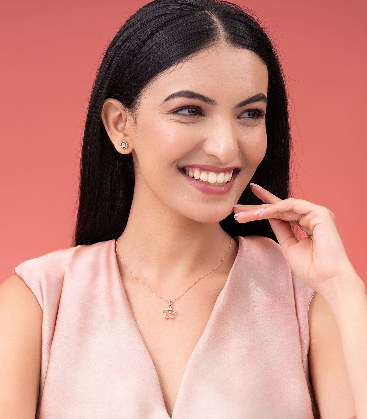 Diamond Shining Star Necklace