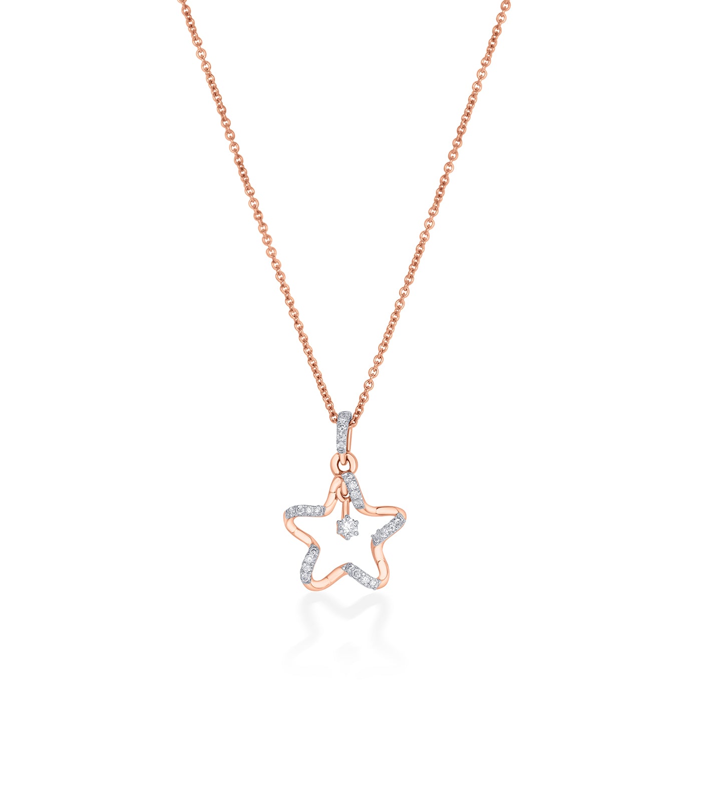Diamond Shining Star Necklace