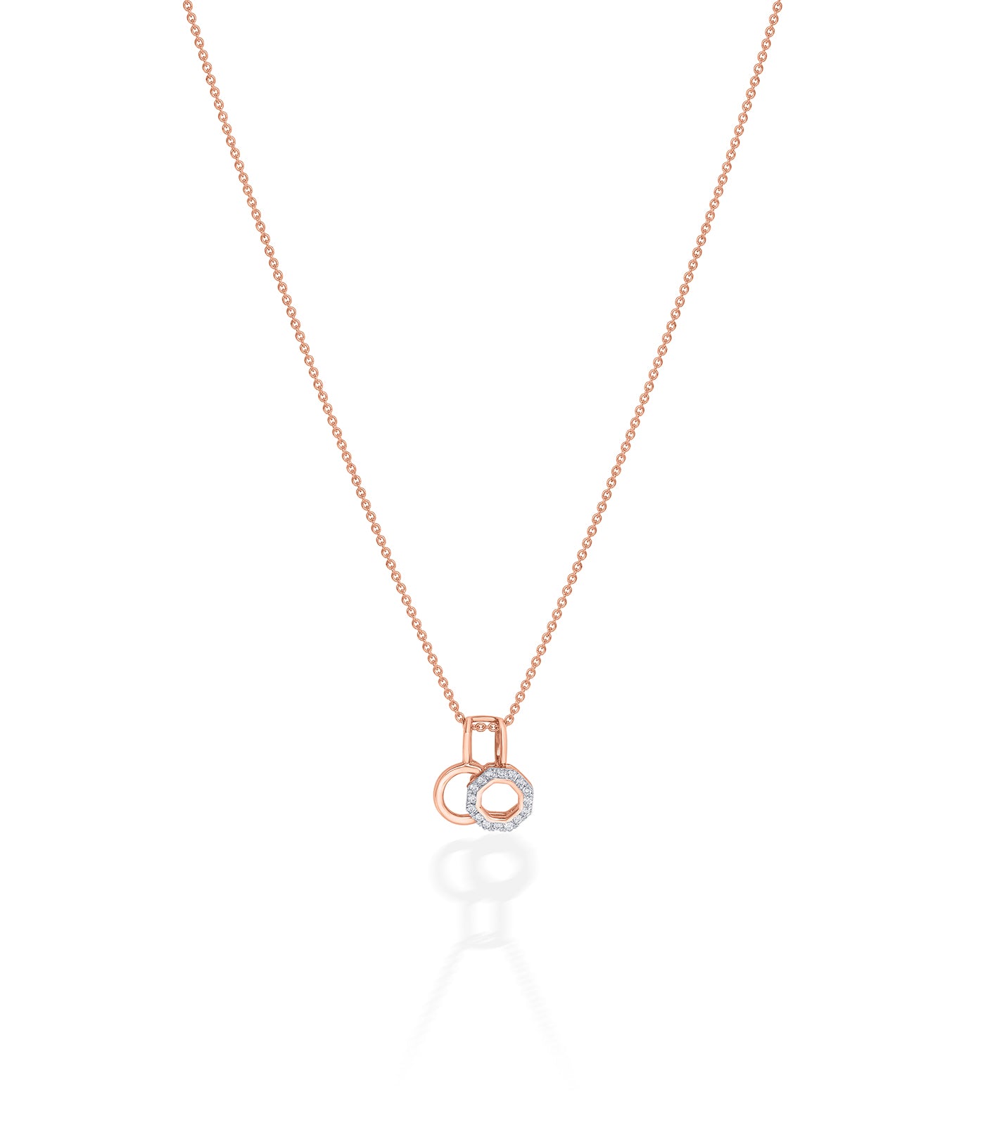 Diamond Hexagonal Necklace