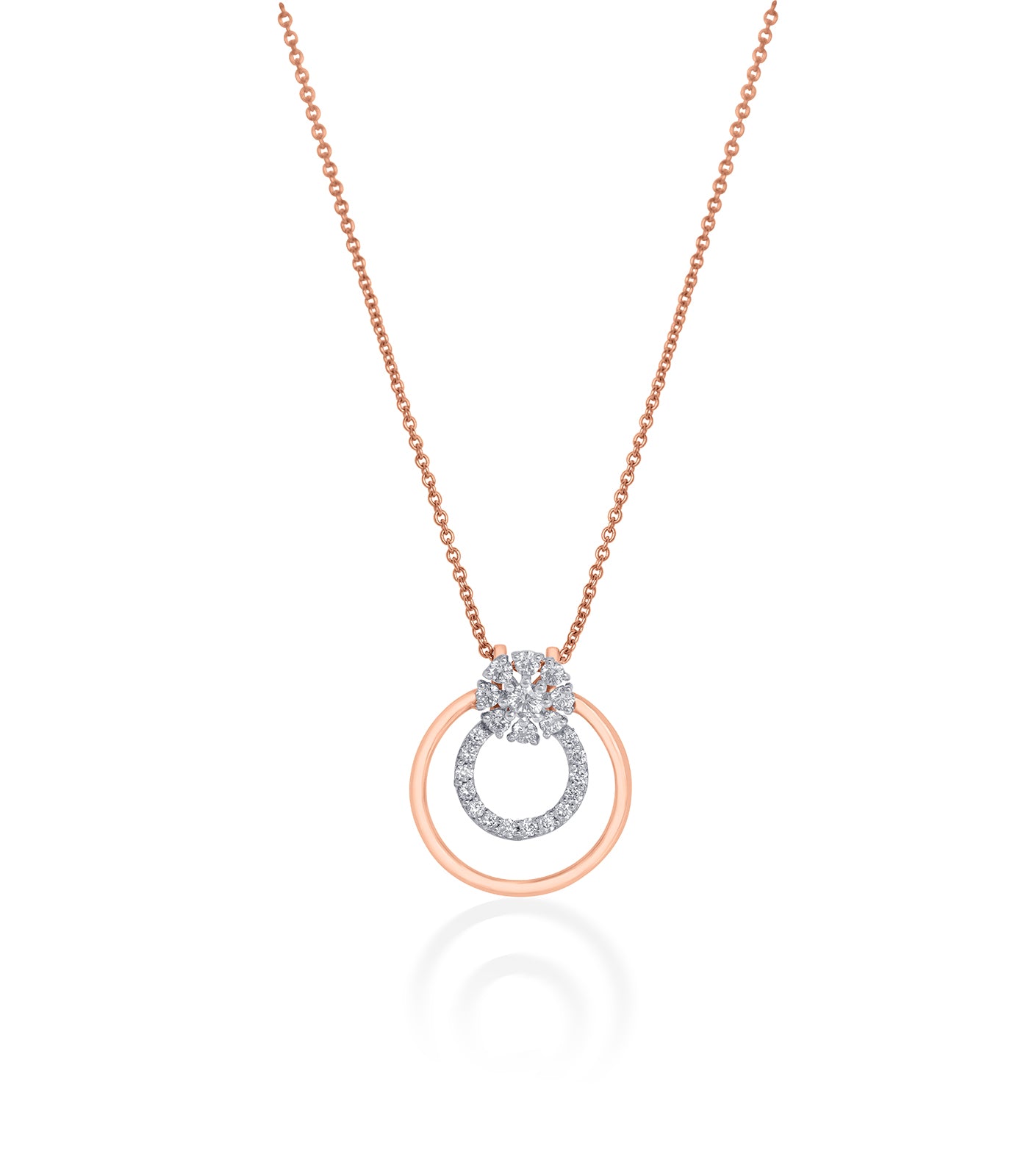 Diamond Dual Ring Kudi Necklace