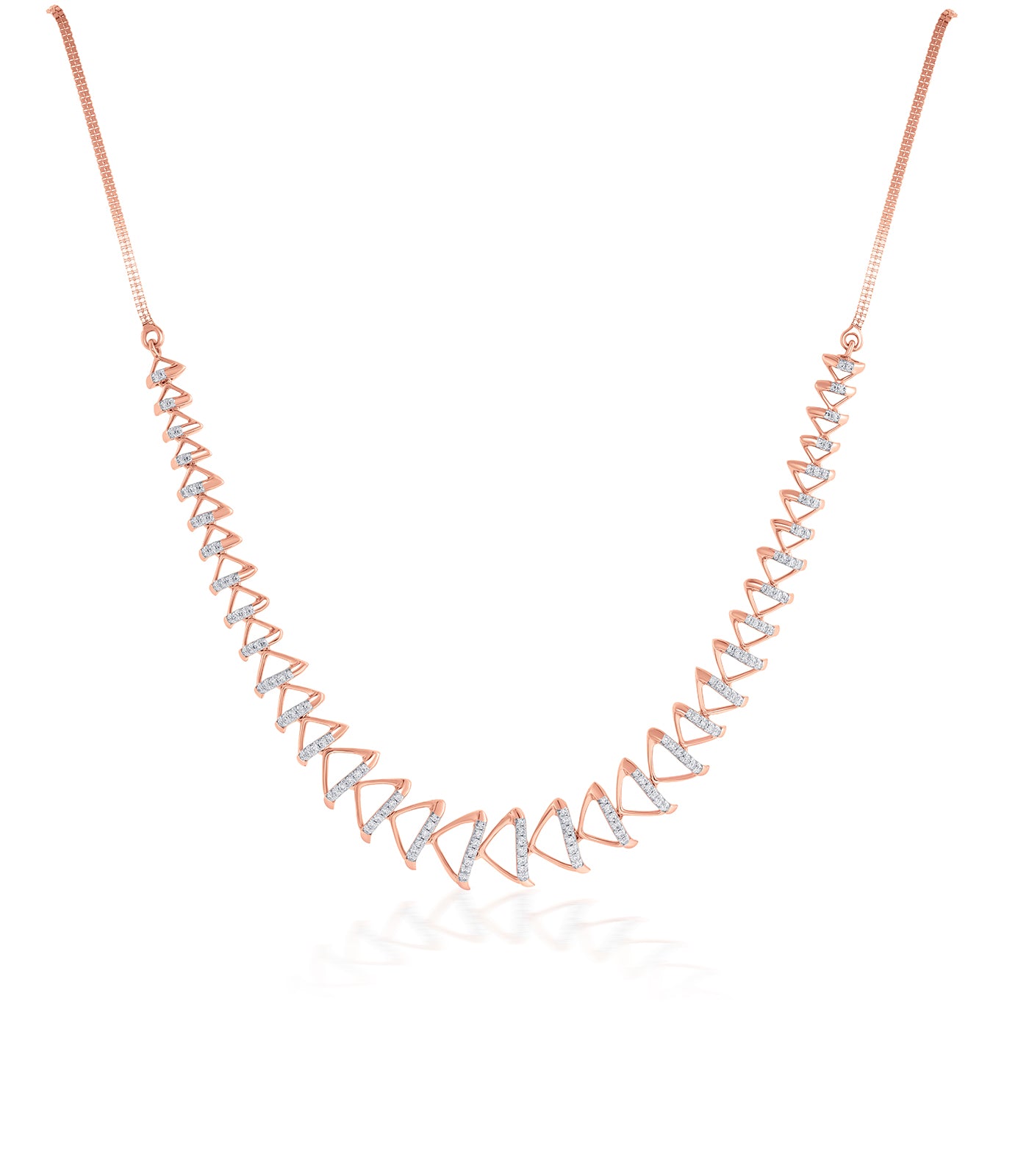 Diamond Contemporary Necklace set