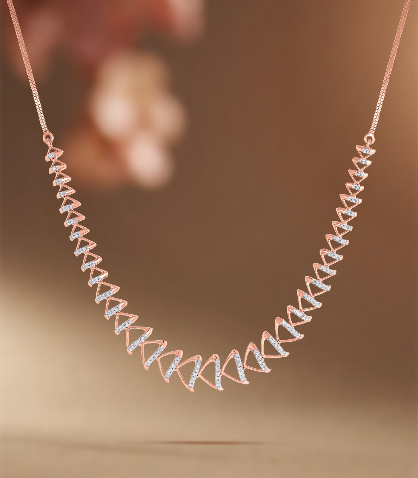 Diamond Contemporary Necklace set