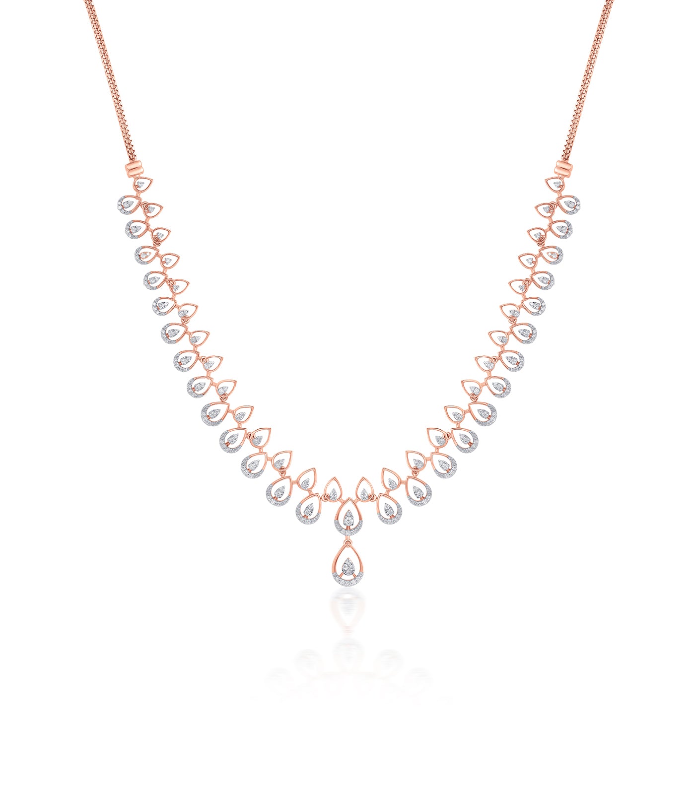Diamond Stream Of Drops Necklace