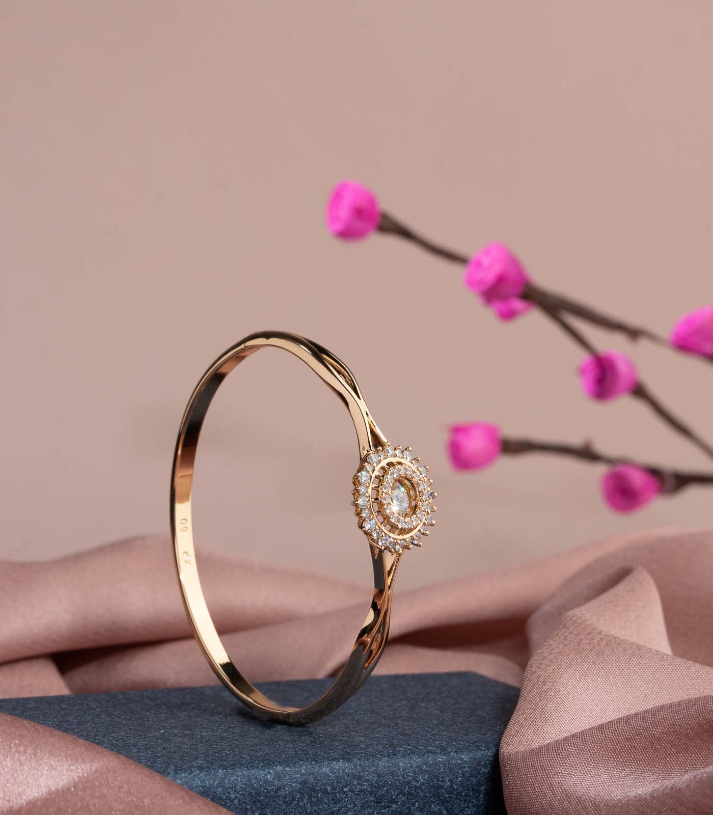 Golden Spiral Bracelet (Brass)