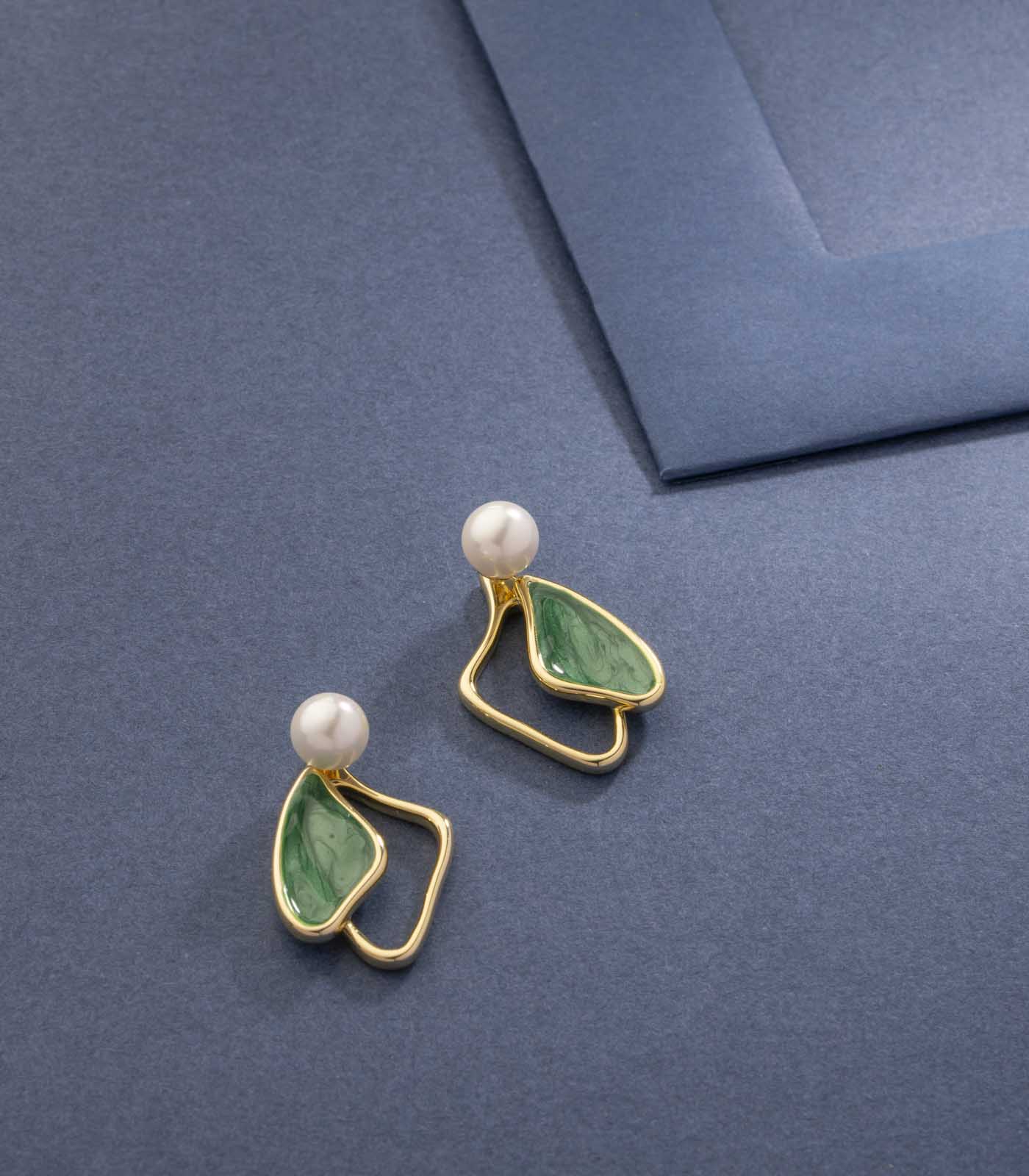 Green Wings Studs (Brass)
