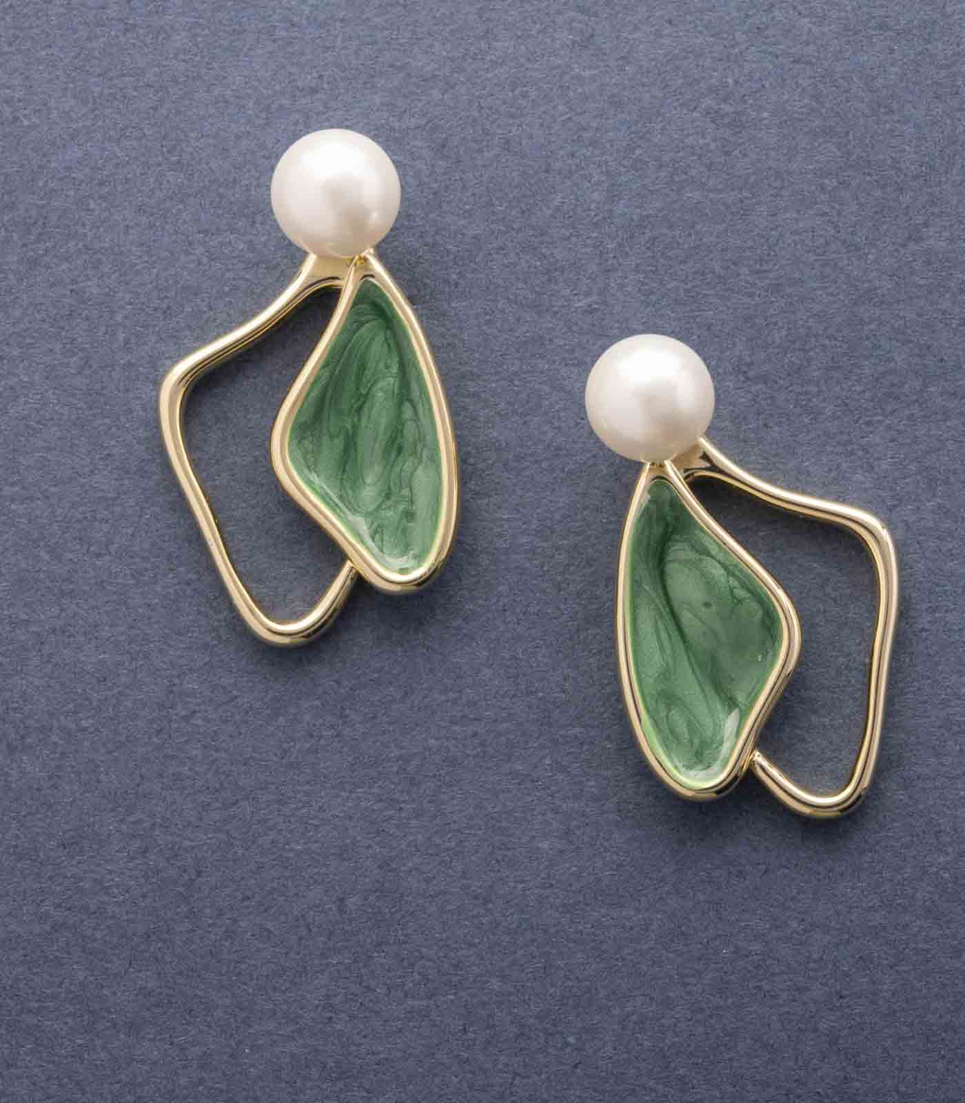 Green Wings Studs (Brass)