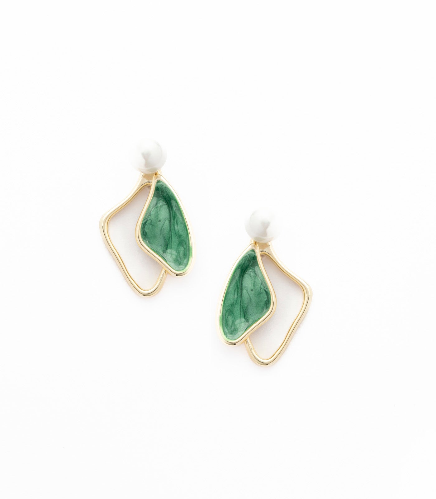 Green Wings Studs (Brass)
