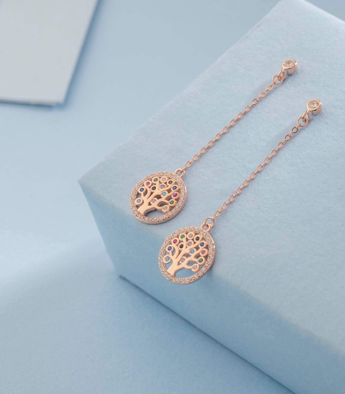 Life tree earrings (Silver)