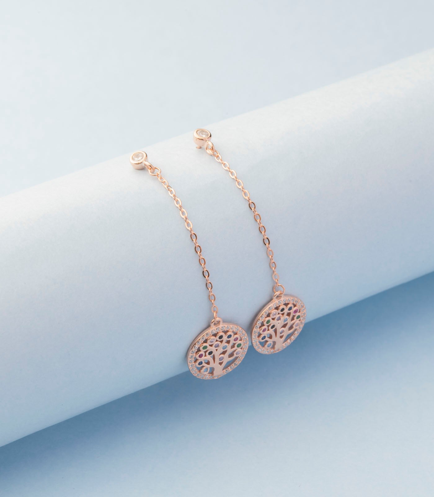 Life tree earrings (Silver)