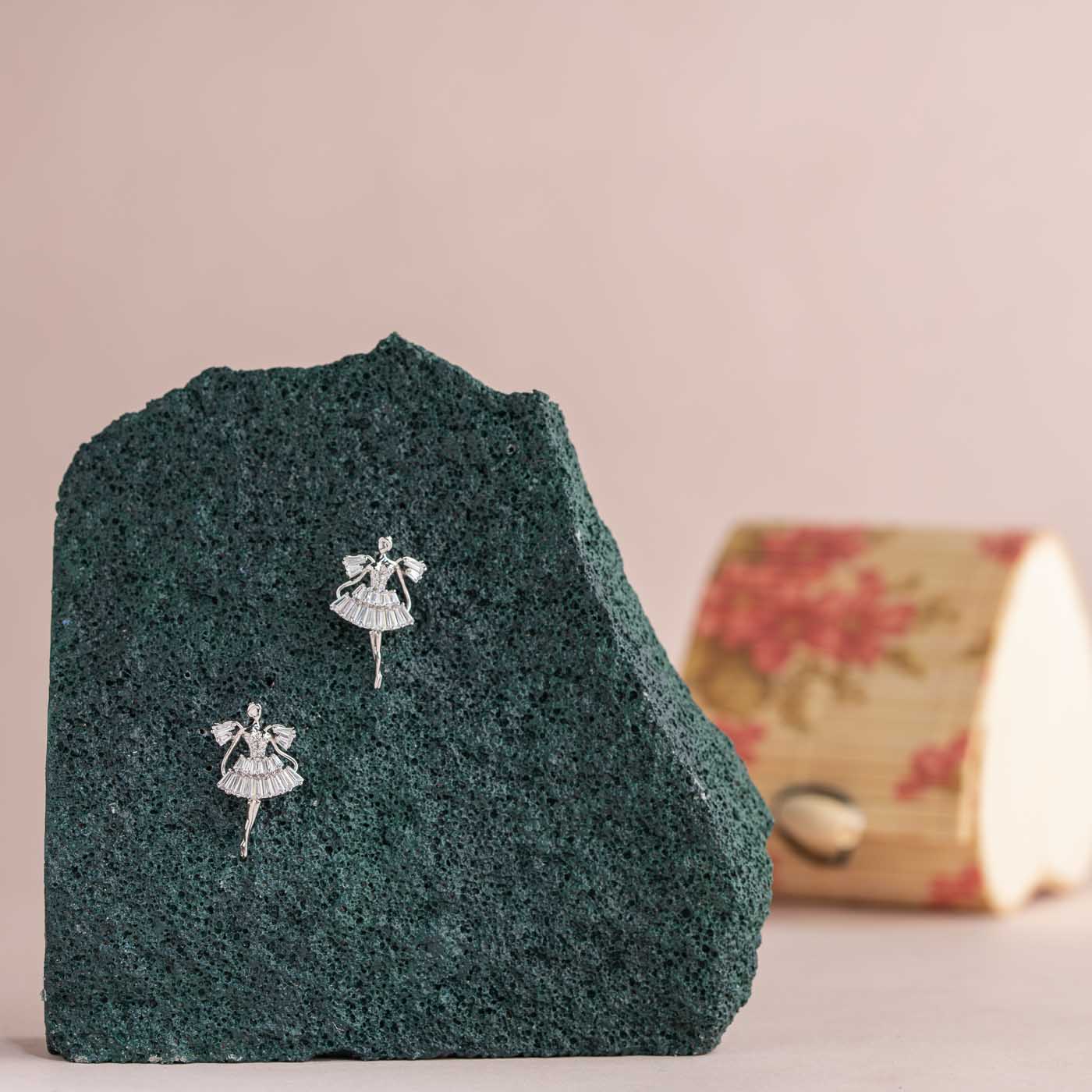 Lovely Ballerina Earrings (Brass)