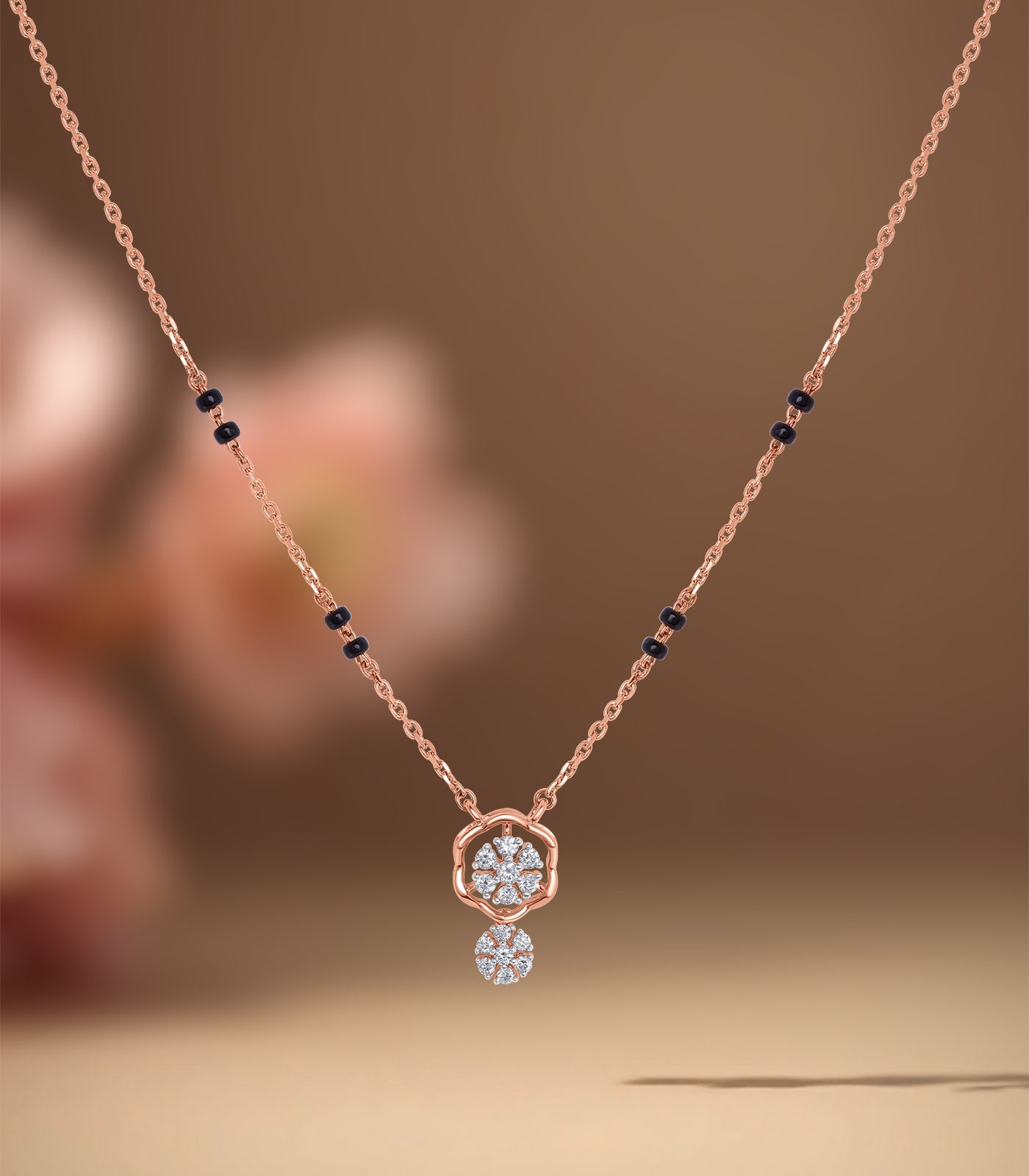 Diamond Kudi Ring Mangalsutra