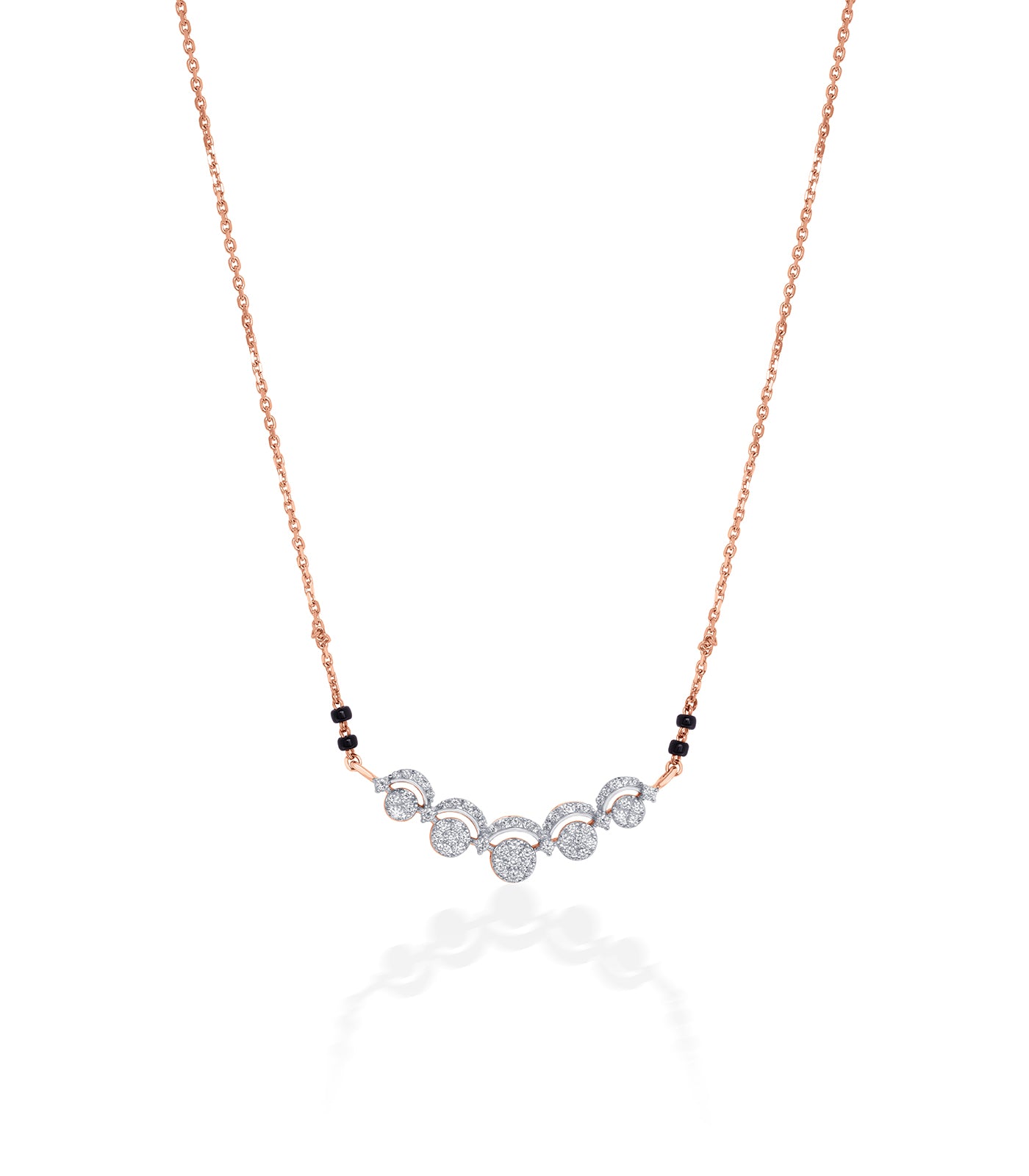 Diamond Stream Of Orbs Mangalsutra