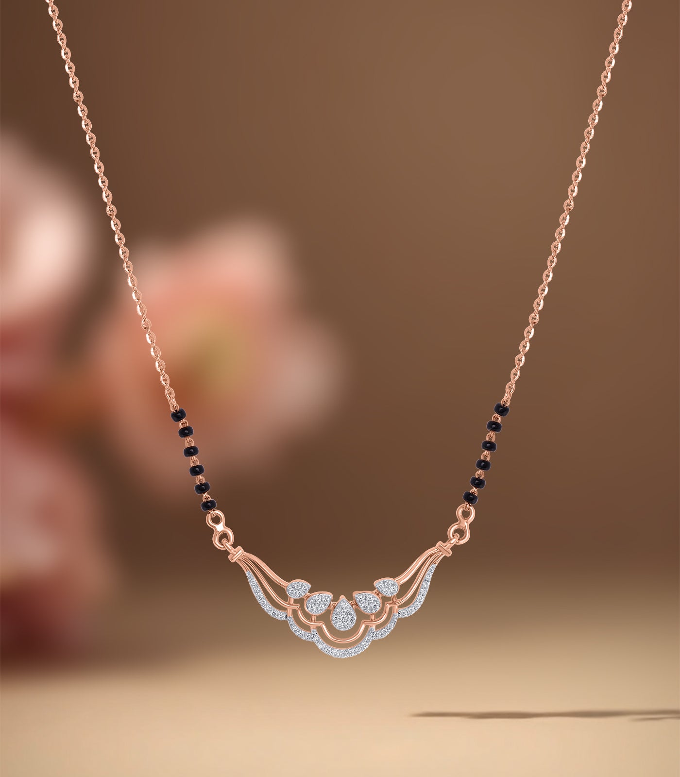 Diamond Shining Drops Mangalsutra