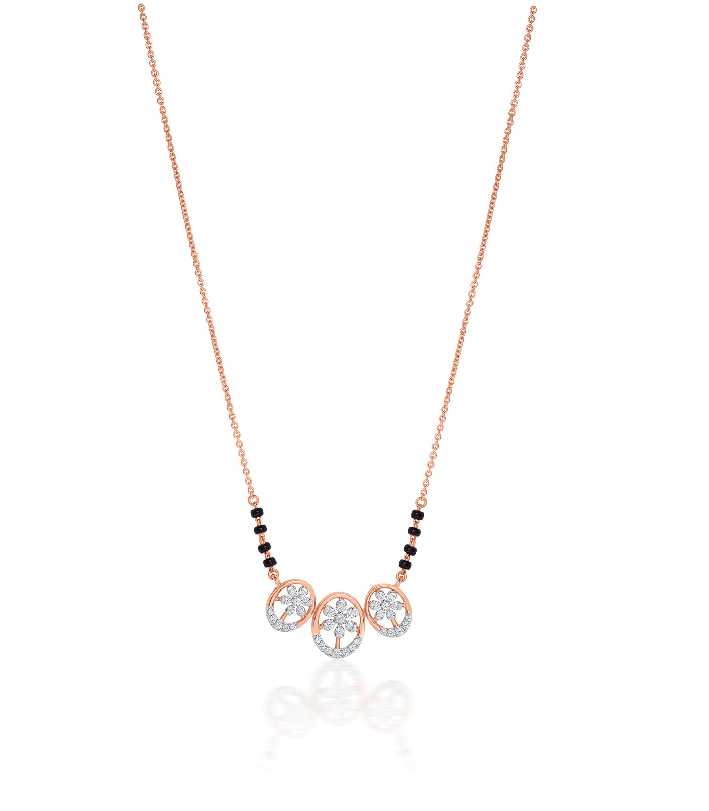 Diamond Triple Kudi Mangalsutra