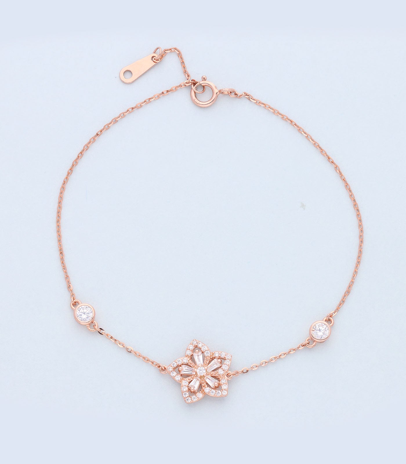 Majestic flower bracelet(Silver)