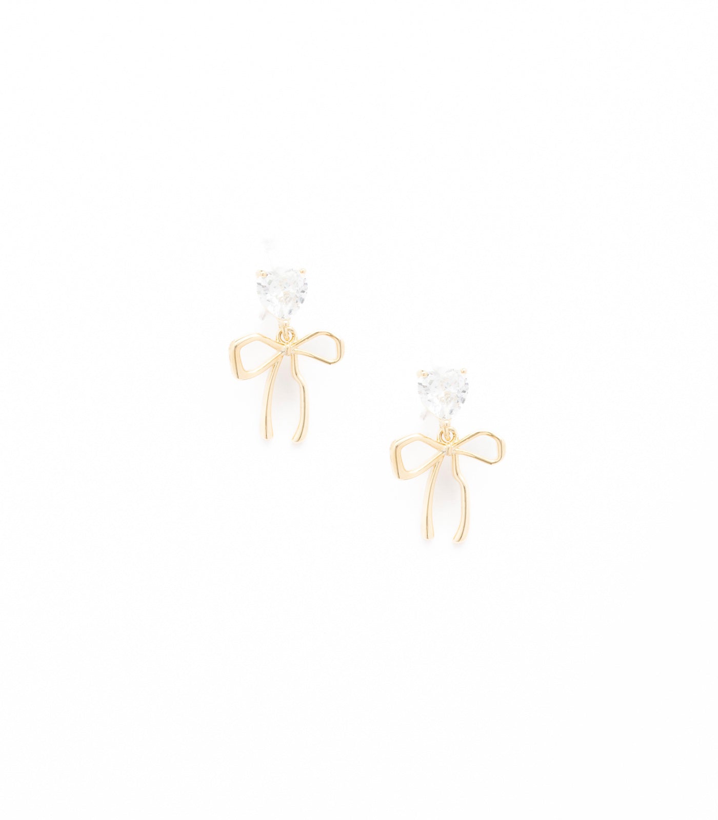 Minimal Bow Earring (Brass)
