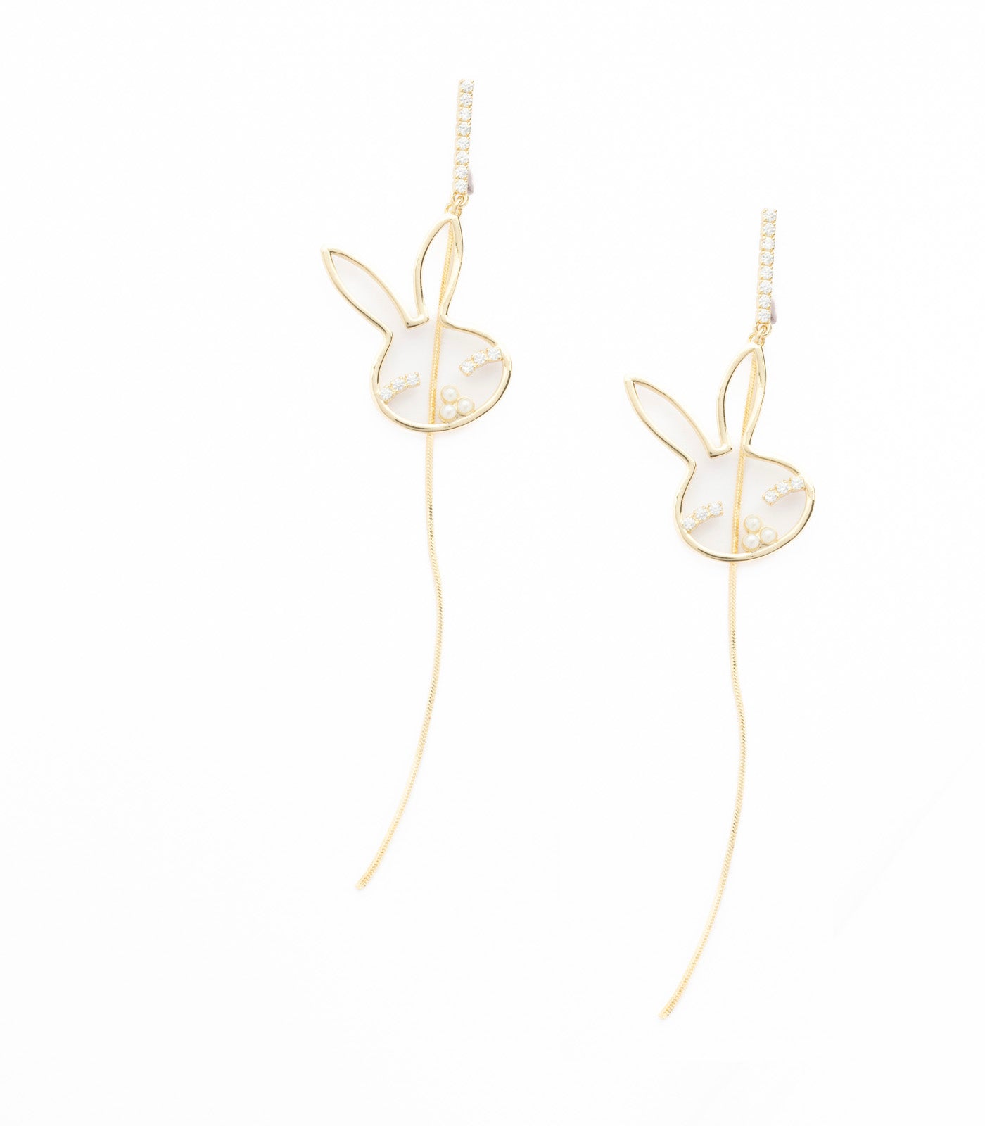 Miracle Rabbit Earrings (Brass)