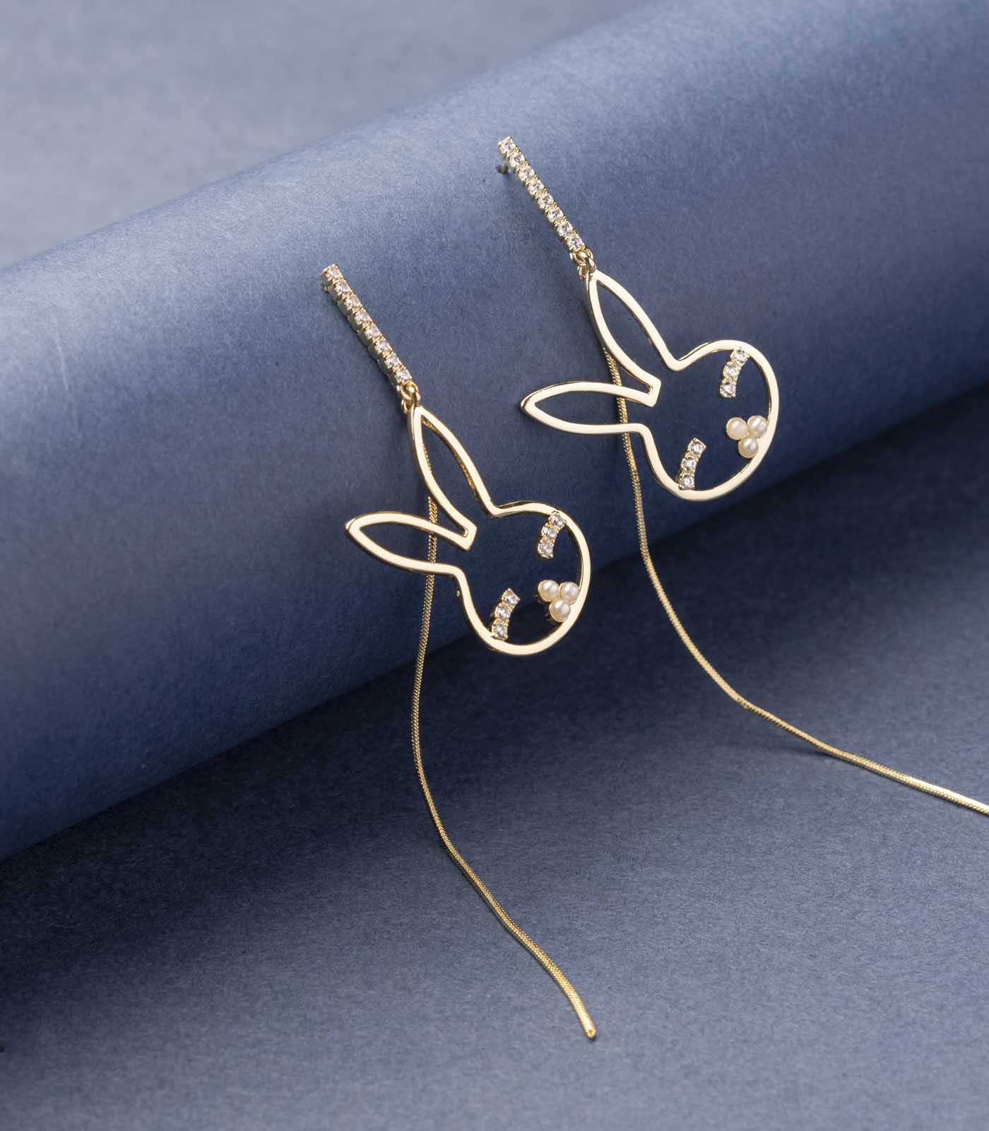 Miracle Rabbit Earrings (Brass)