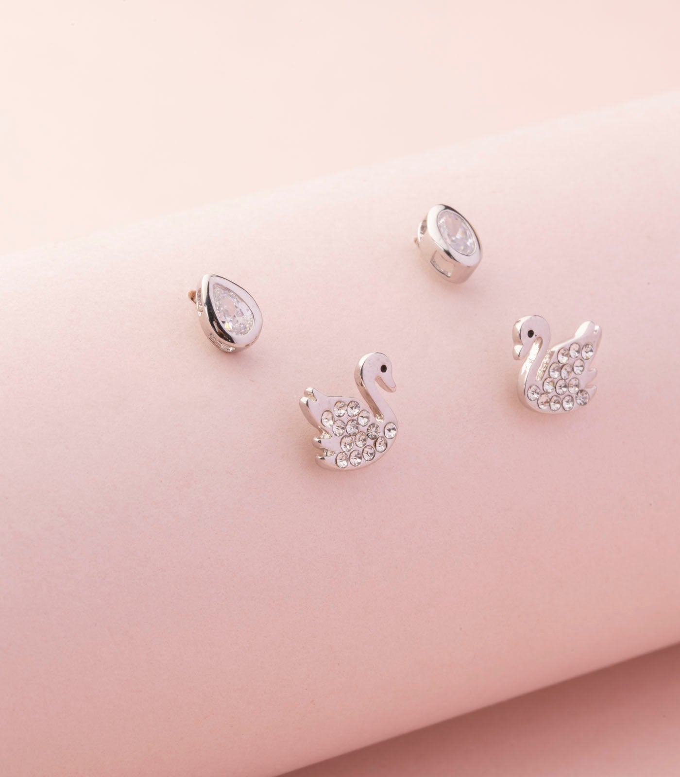 Mythical Swan earrings (Brass)