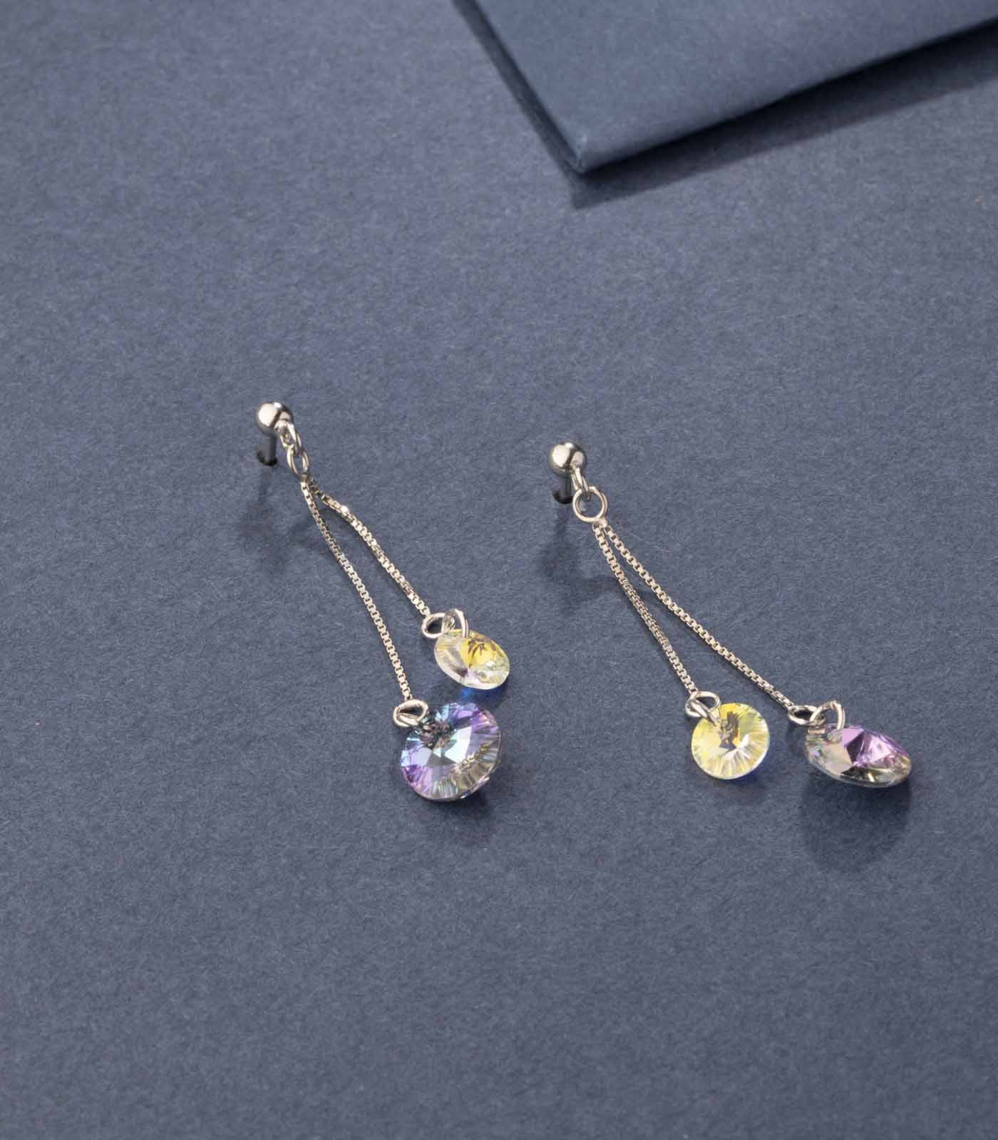Native Gem Earrings (Silver)