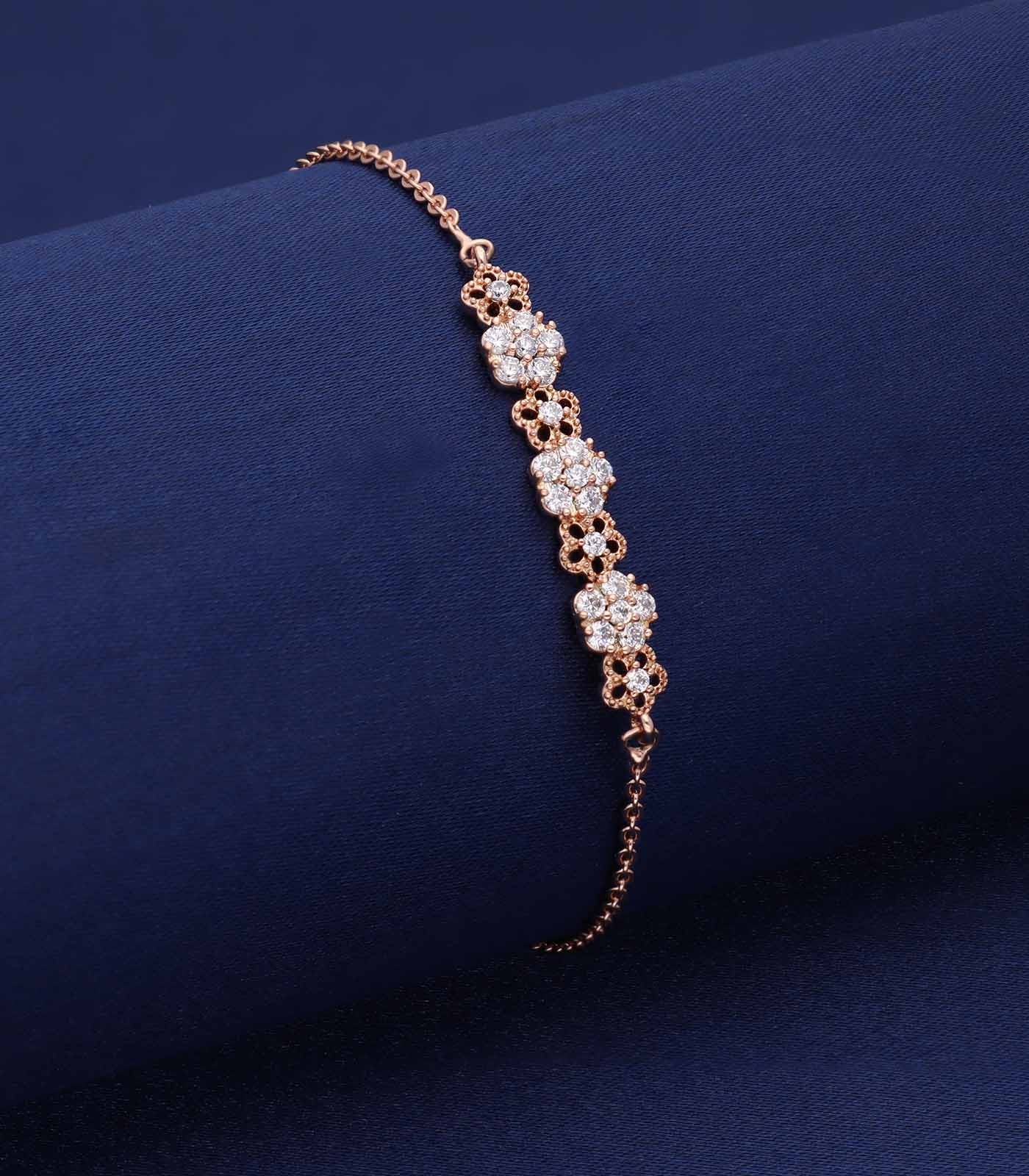 Royal Flower Bracelet (Brass)