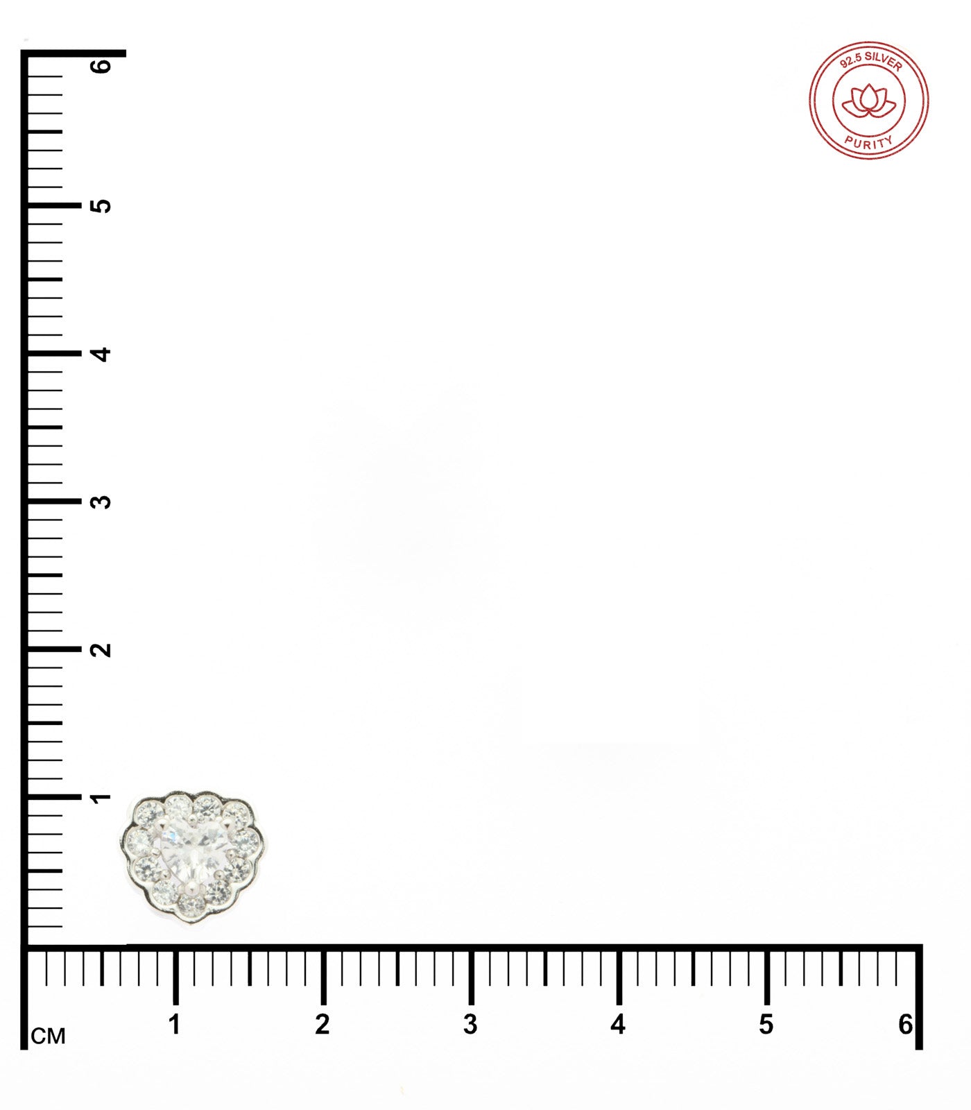 Shiny Silver Hearts Pendant Set (Silver)