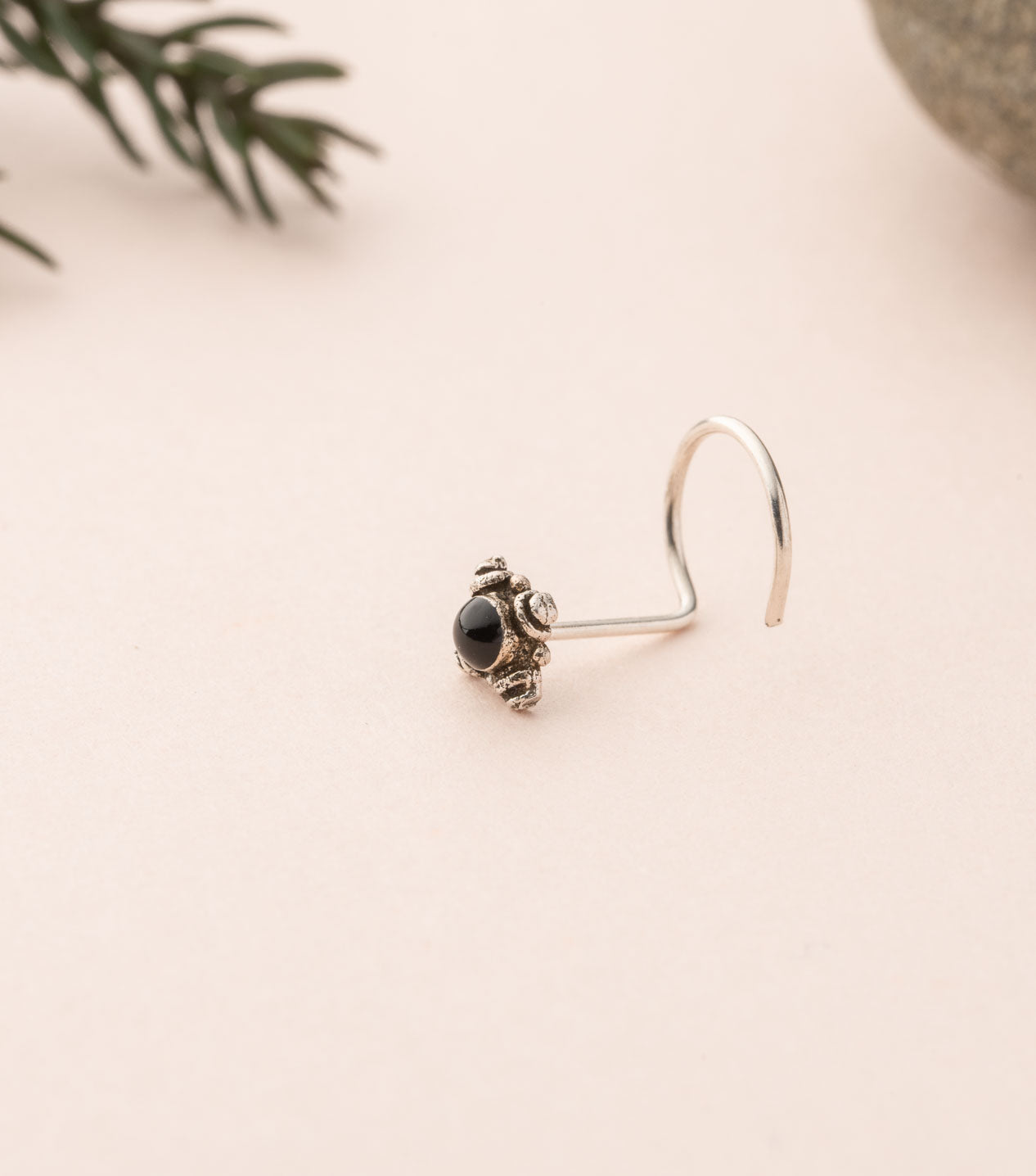 Silver Antique Nose Pin