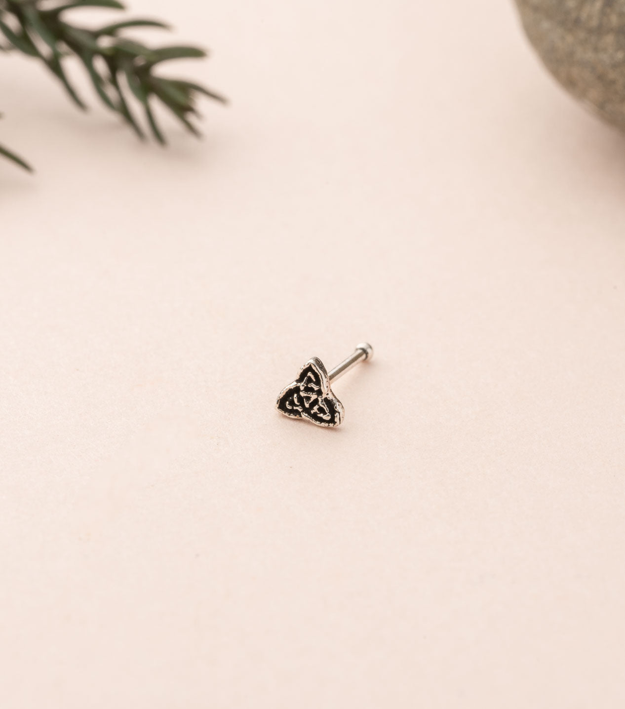 Silver Antique Nose Pin