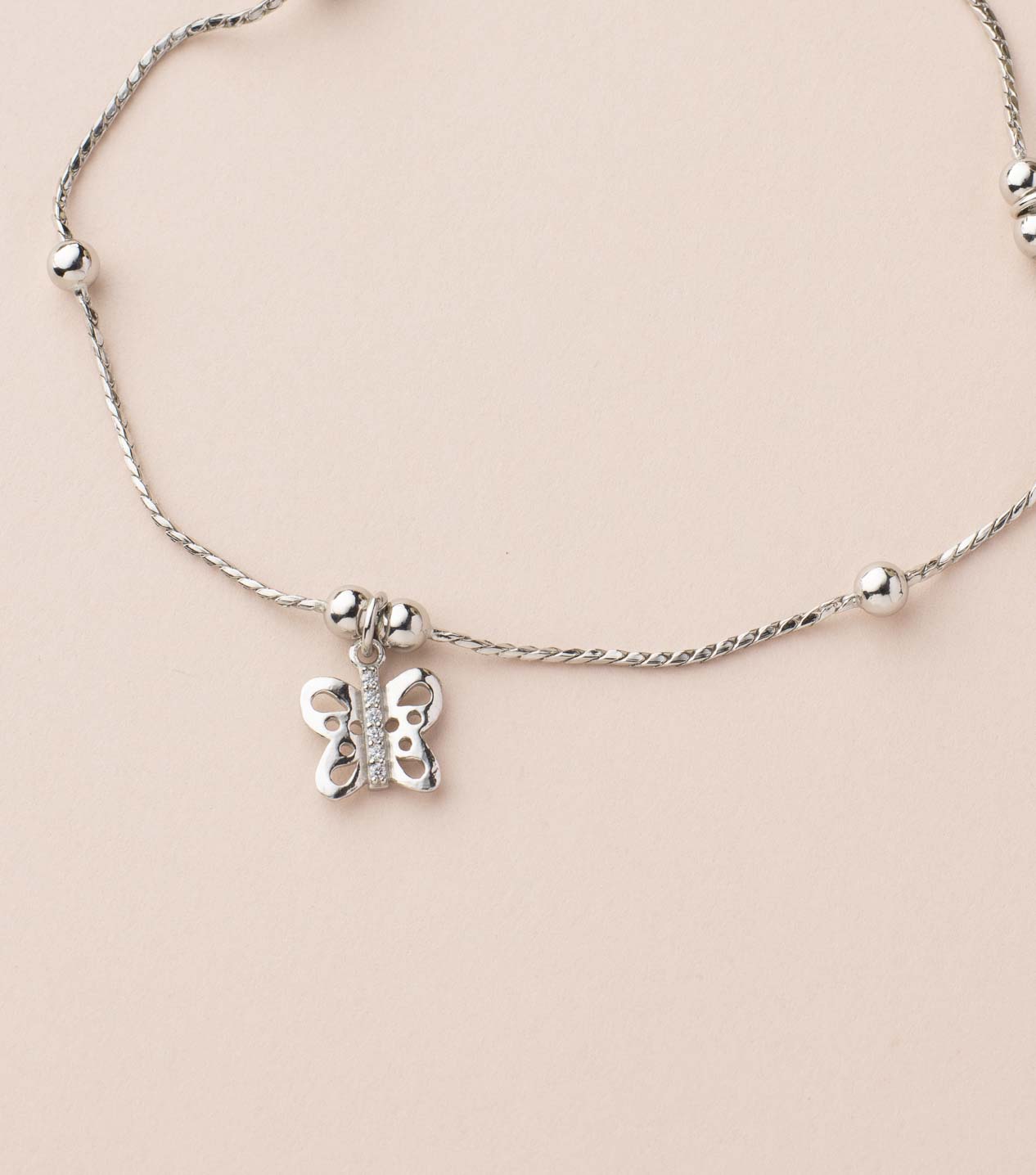 Silver Fashionable Anklet