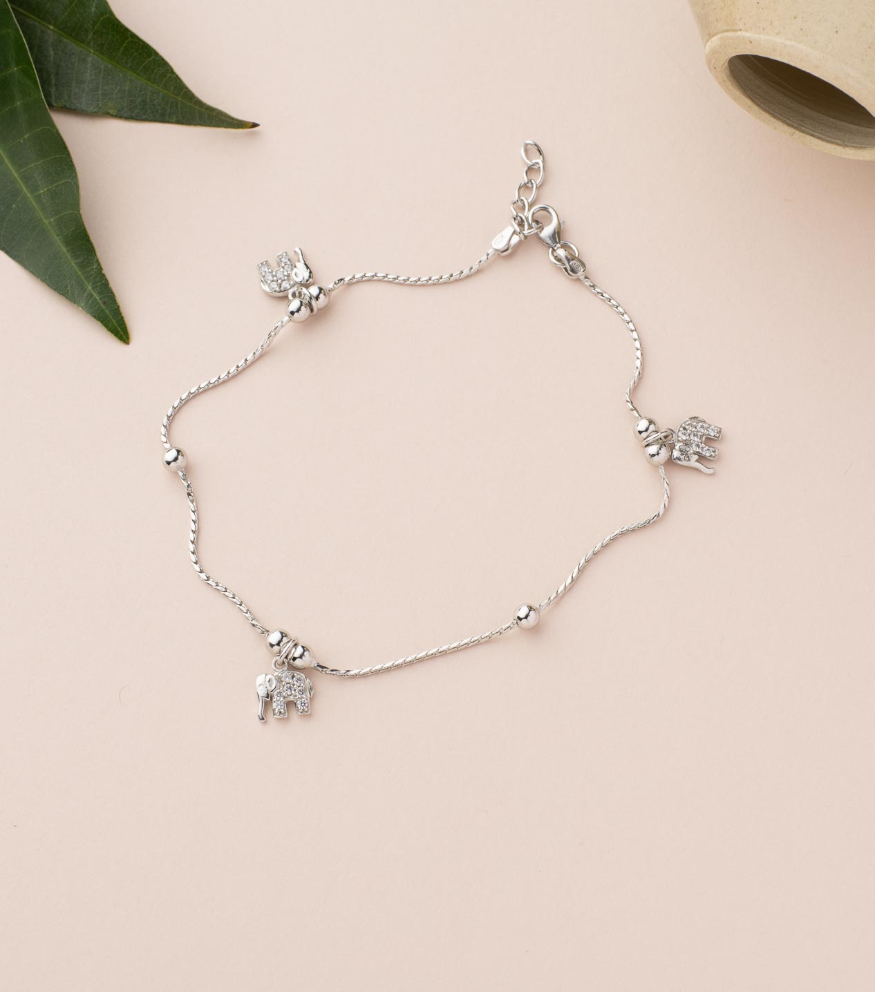 Silver Fashionable Anklet