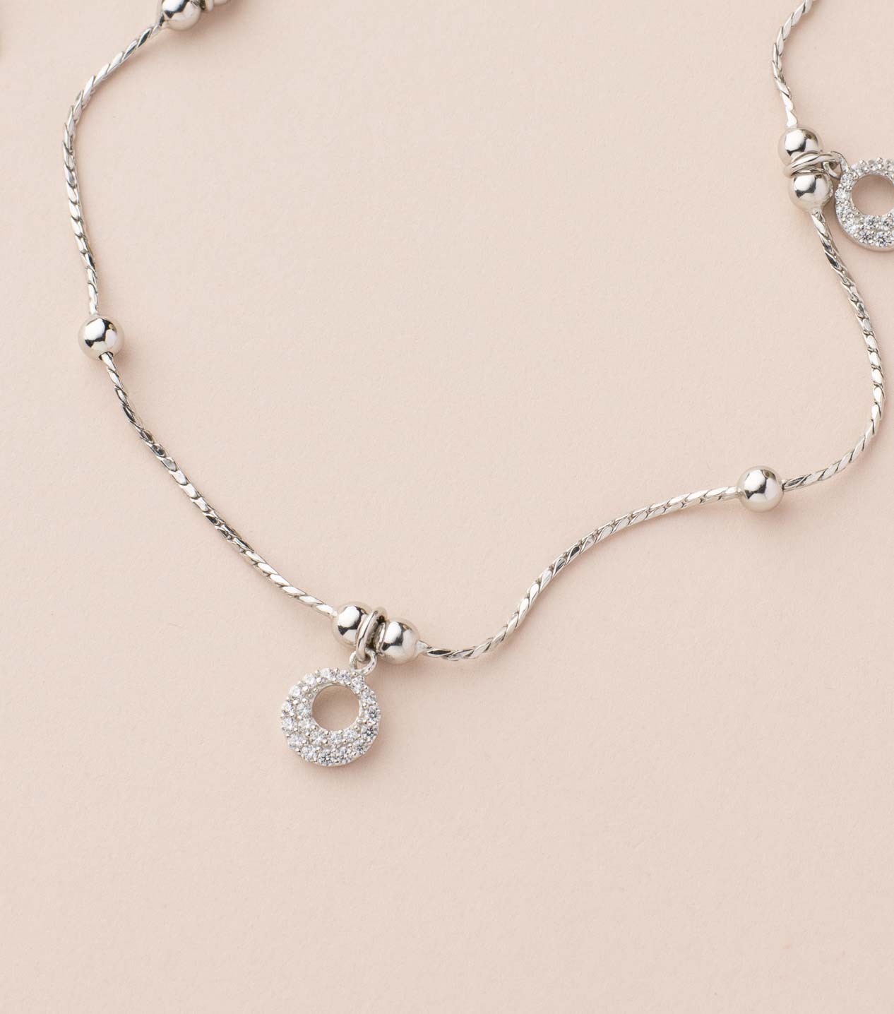 Silver Fashionable Anklet