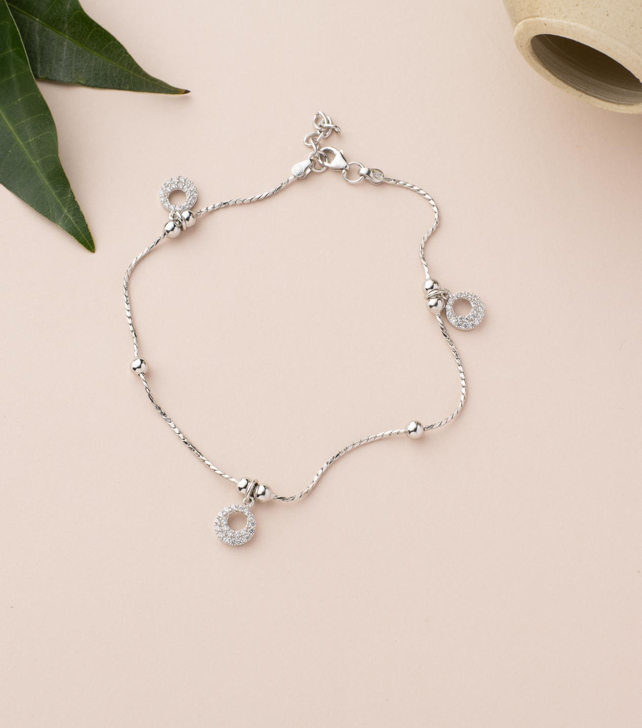 Silver Fashionable Anklet
