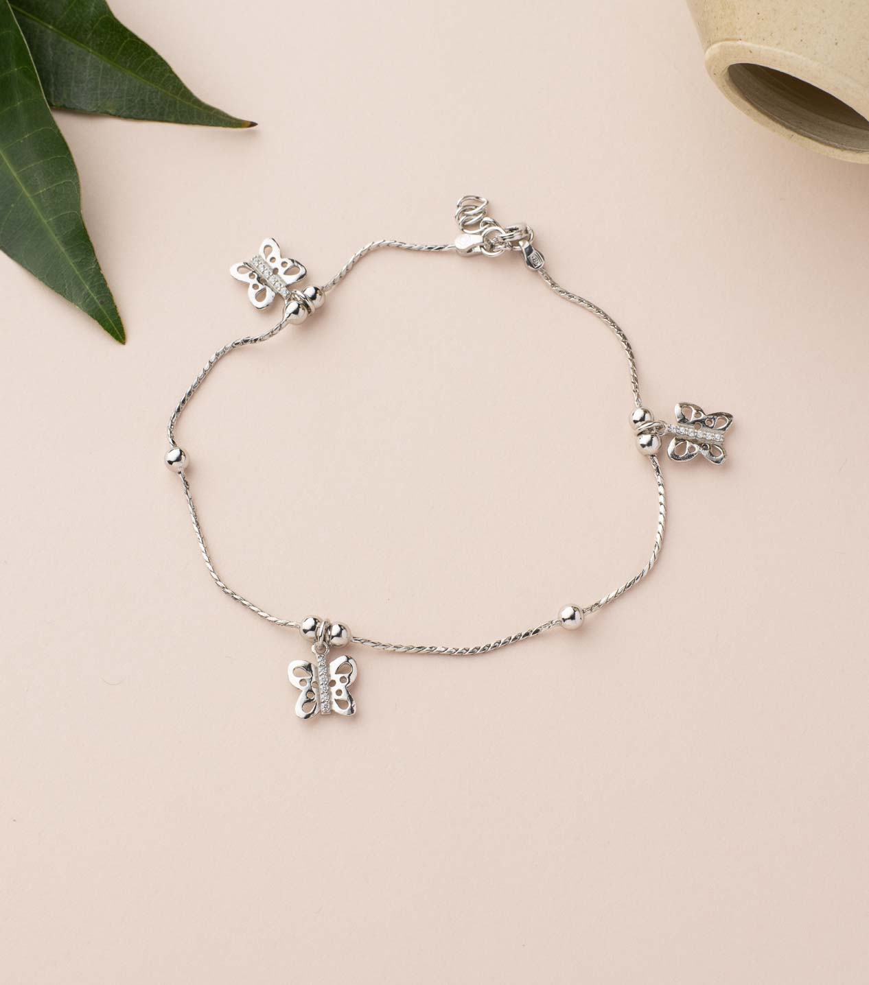 Silver Fashionable Anklet