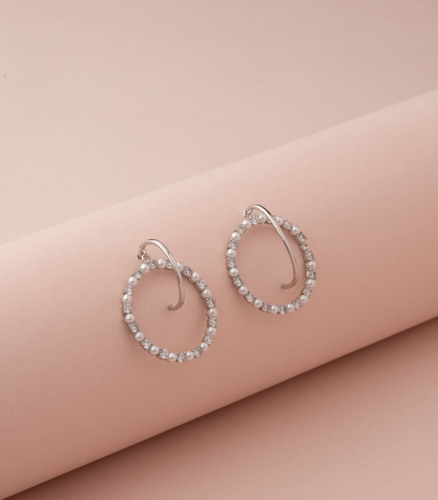 Silver Hoop Earring (Brass)