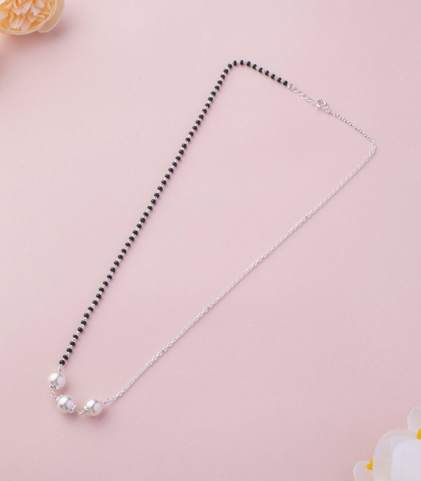 Silver Pearl Mangalsutra