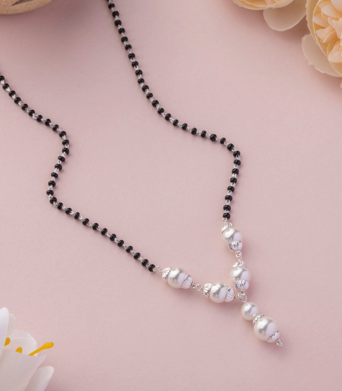 Silver Pearl Mangalsutra