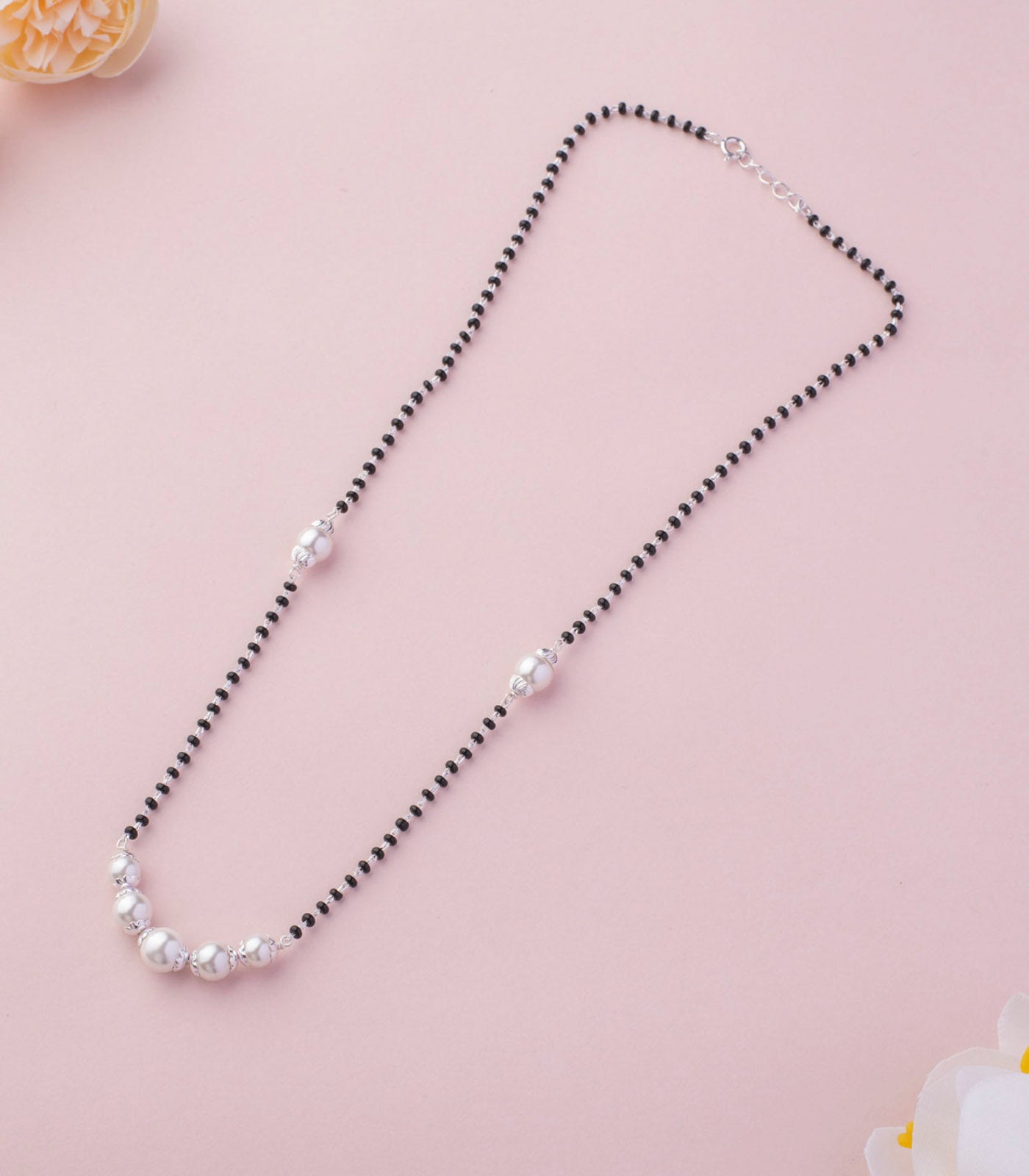 Silver Pearl Mangalsutra