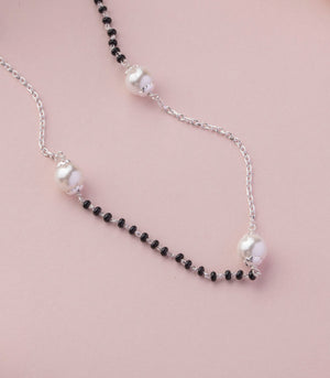 Silver Pearl Mangalsutra