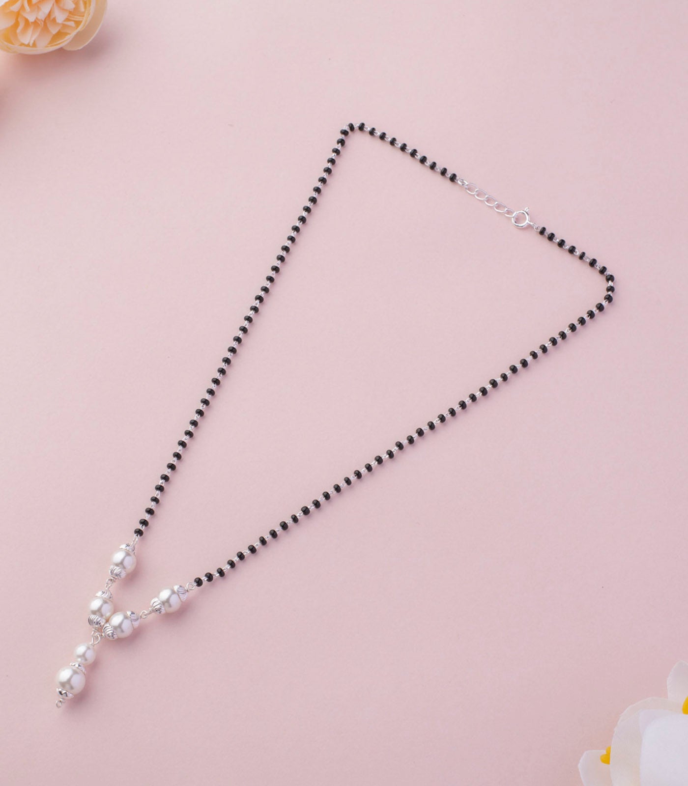 Silver Pearl Mangalsutra