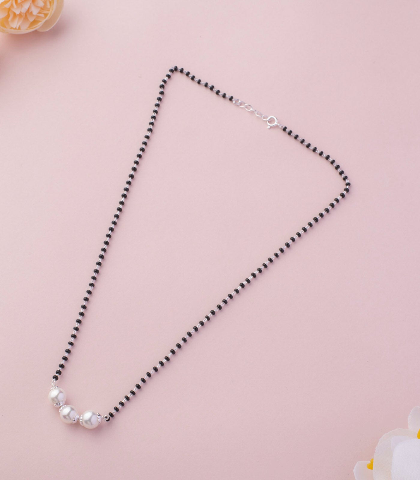 Silver Pearl Mangalsutra