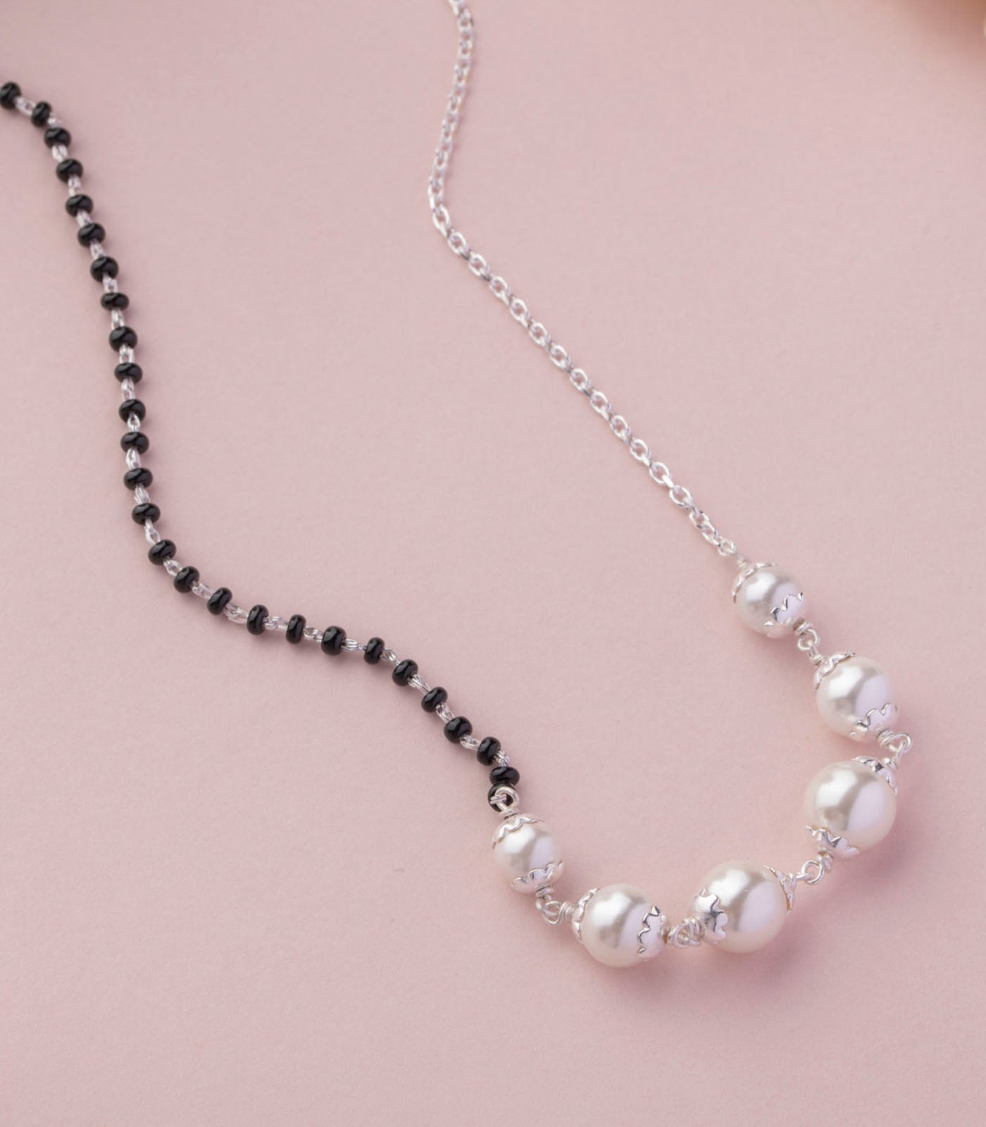 Silver Pearl Mangalsutra