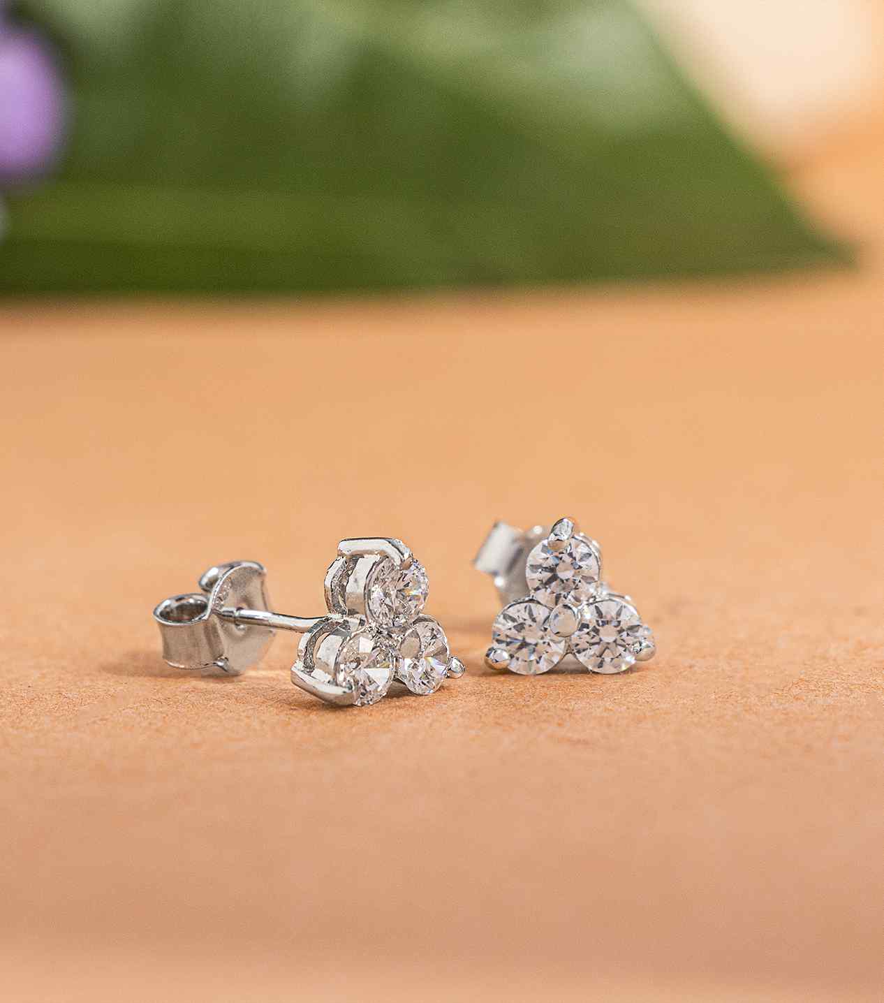 Silver Stone Earrings