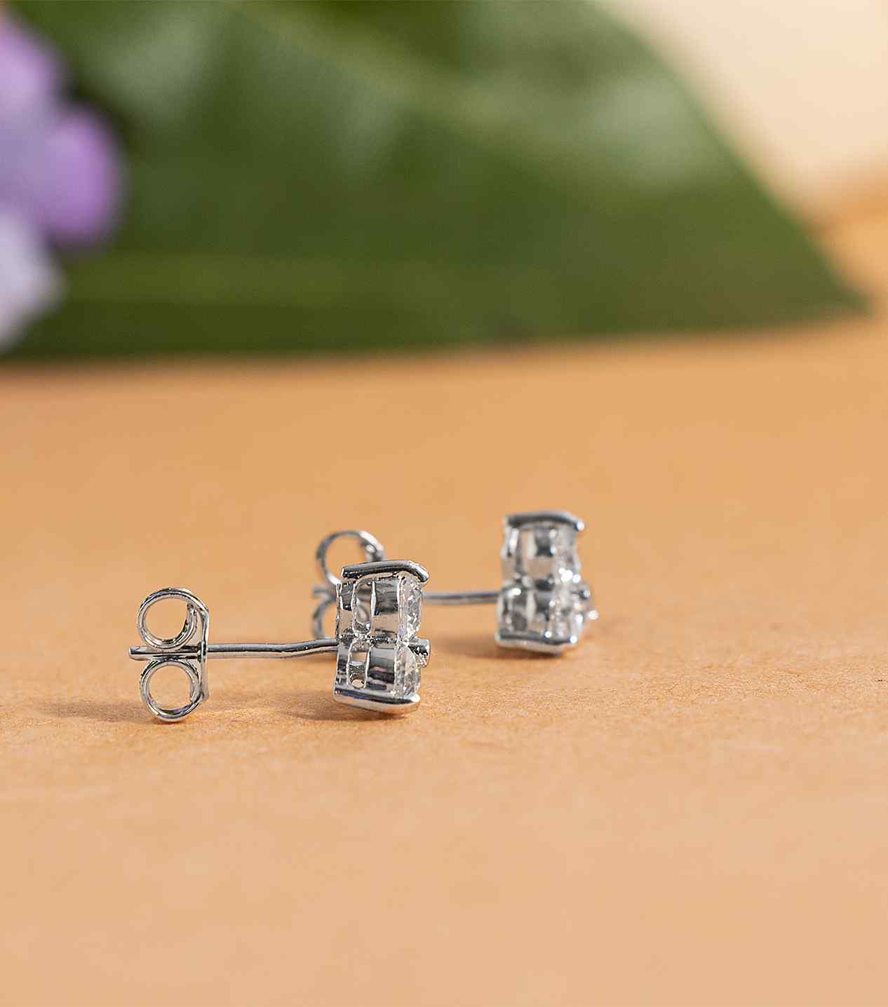 Silver Stone Earrings