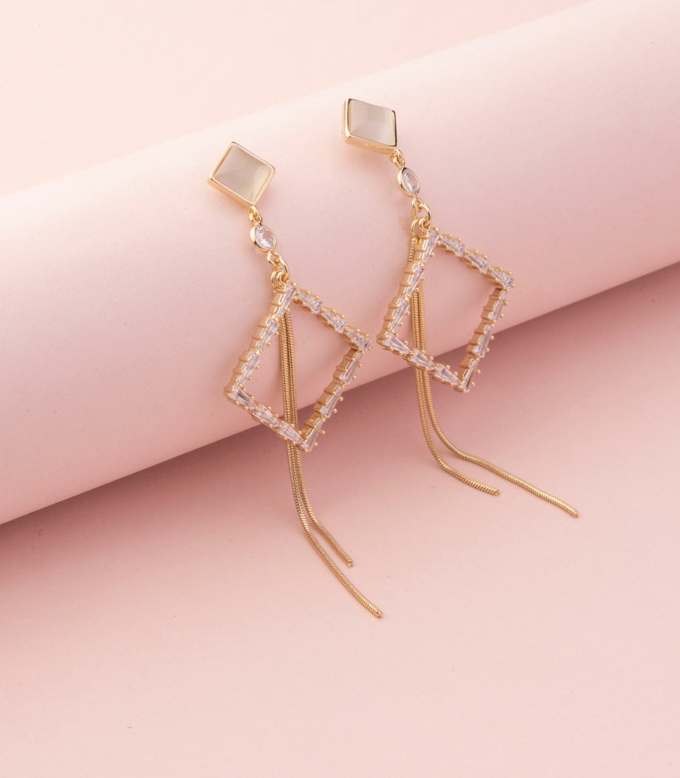 Sparkling kite earrings (Brass)